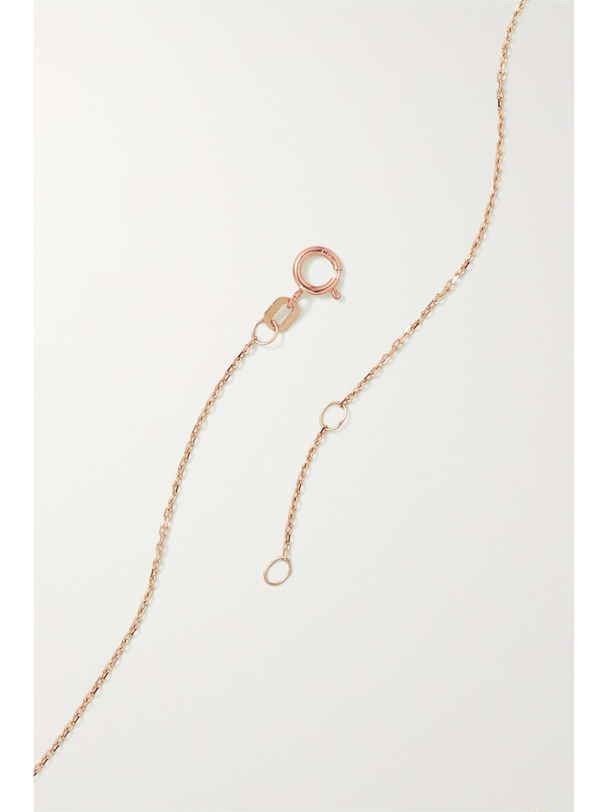 L'ATELIER NAWBAR Eye 18-karat rose gold, lapis lazuli and diamond necklace