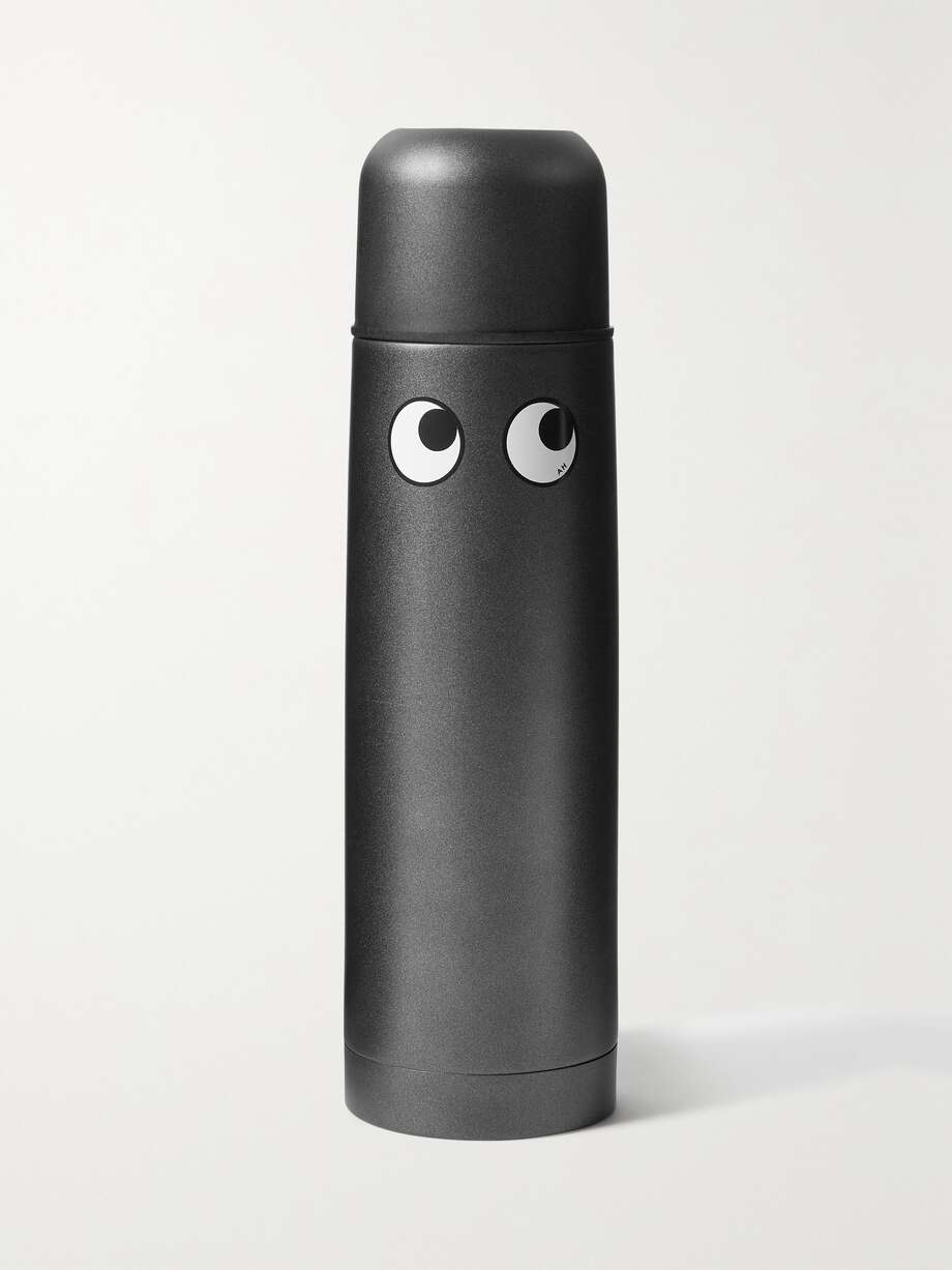 net-a-porter.com | ANYA HINDMARCH Flask Eyes stainless steel bottle