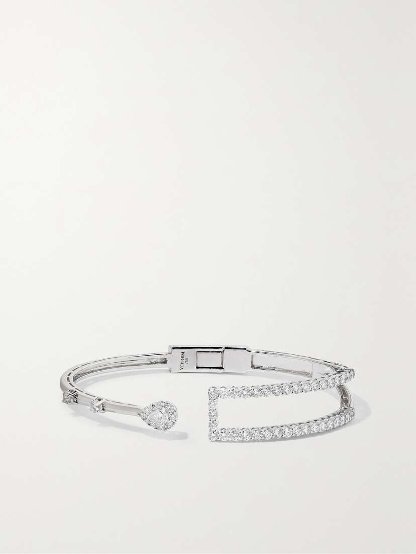 YEPREM 18-karat White Diamond Bracelet - One size
