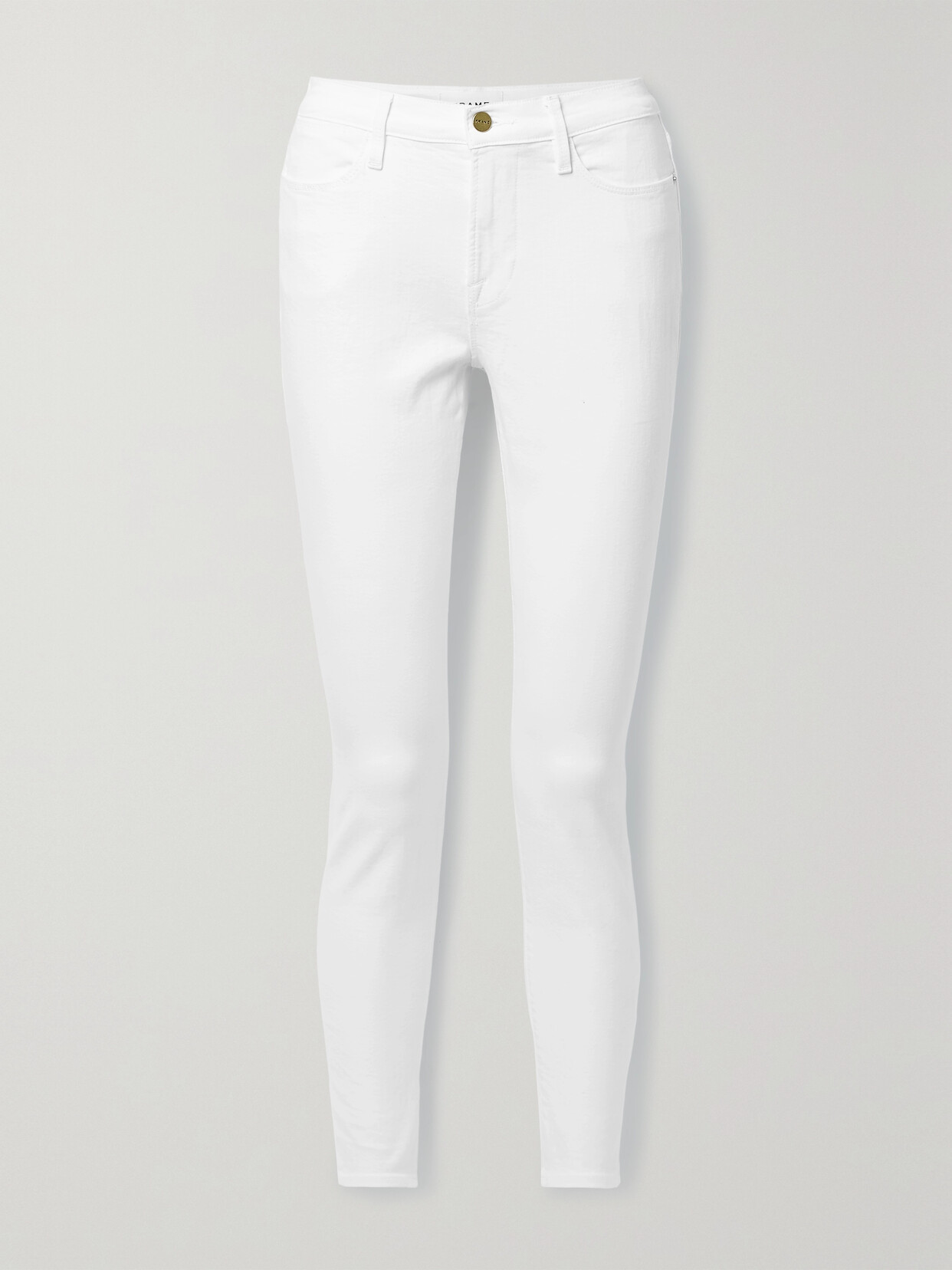 Frame Le High Skinny High-rise Skinny Jeans In White