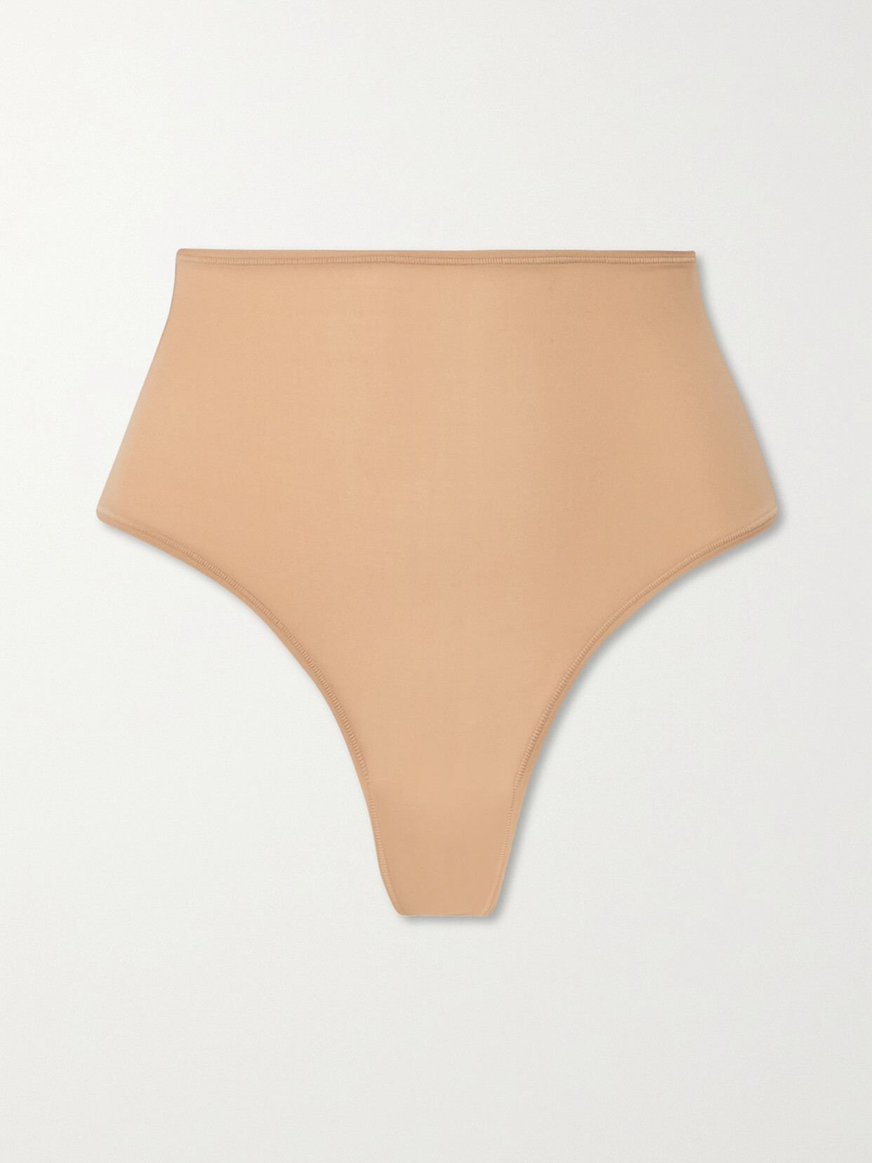 Shop Skims Fits Everybody High Waisted Thong In Neutrals