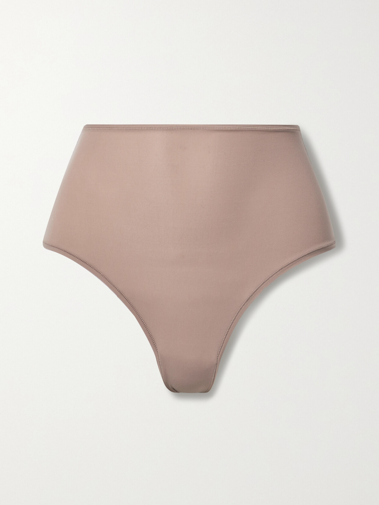 Skims Fits Everybody High Waisted Thong In Brown