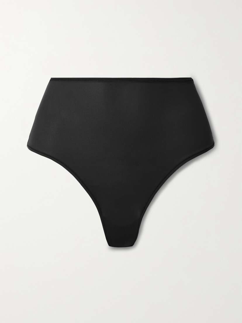 Skims Fits Everybody High Waisted Thong - Onyx