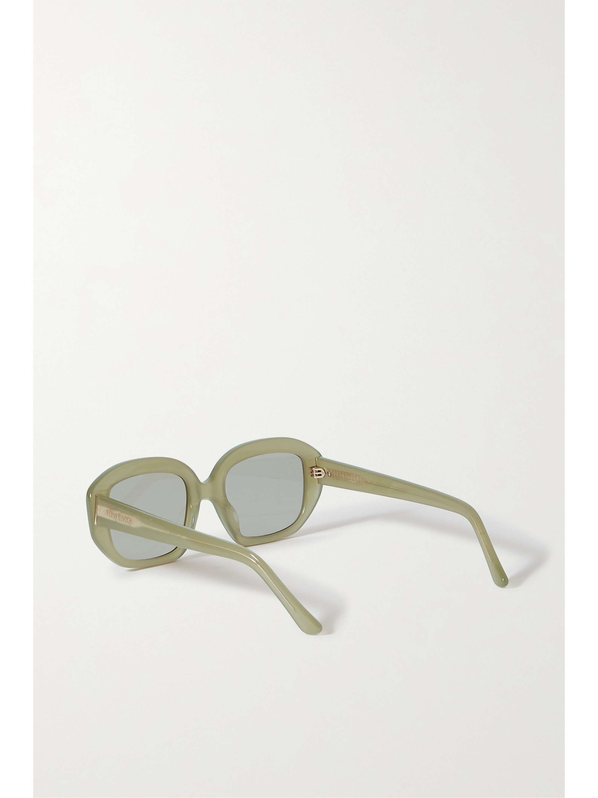 VELVET CANYON + NET SUSTAIN Motel Musa round-frame acetate sunglasses