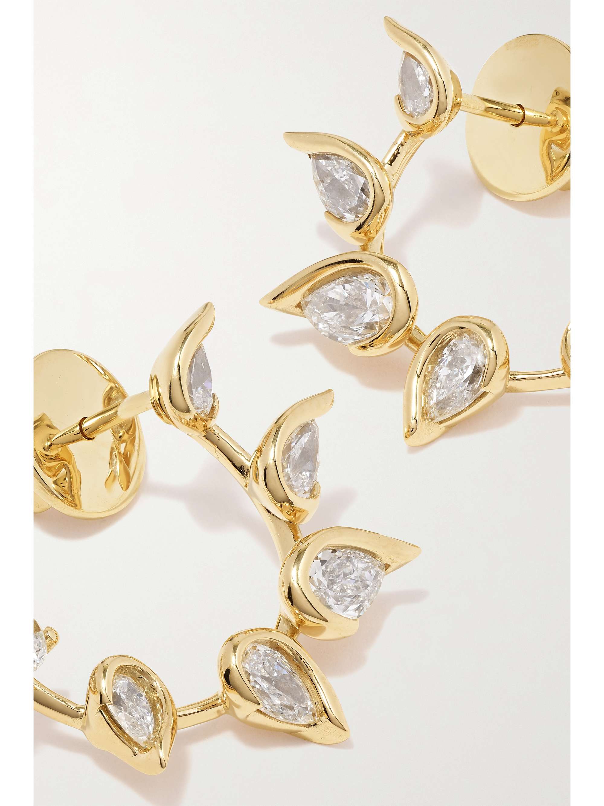 FERNANDO JORGE Flicker 18-karat gold diamond hoop earrings