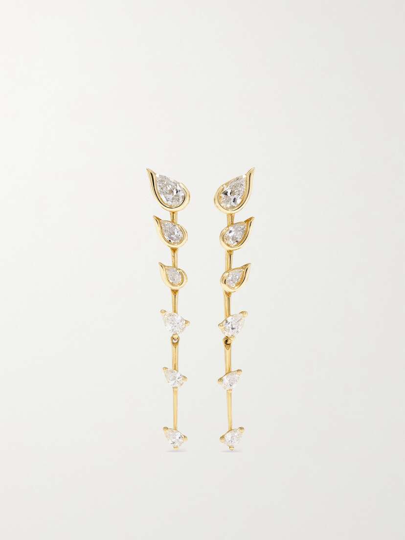 Fernando Jorge Flicker 18-karat Gold Diamond Earrings