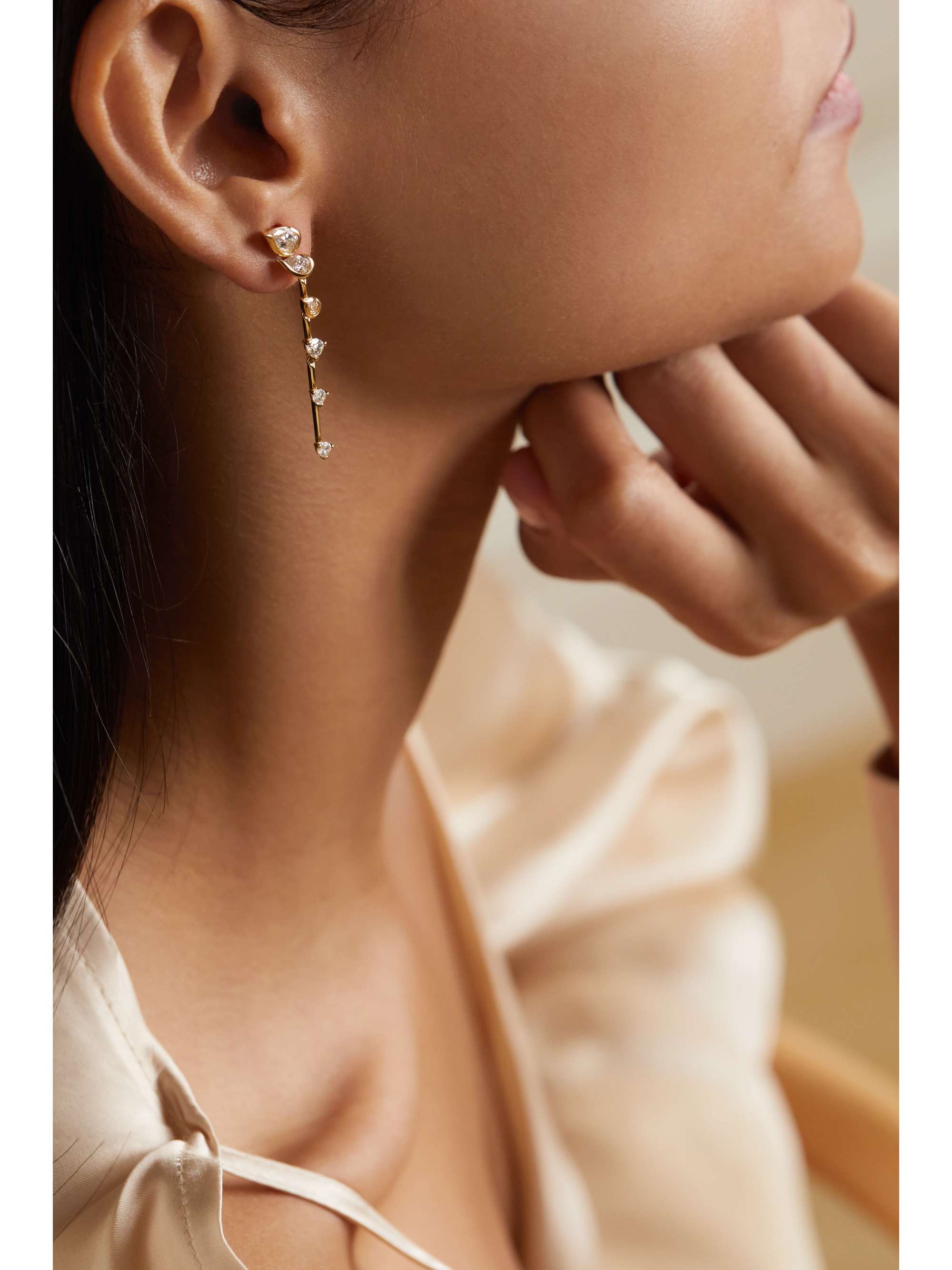 FERNANDO JORGE Flicker 18-karat gold diamond earrings