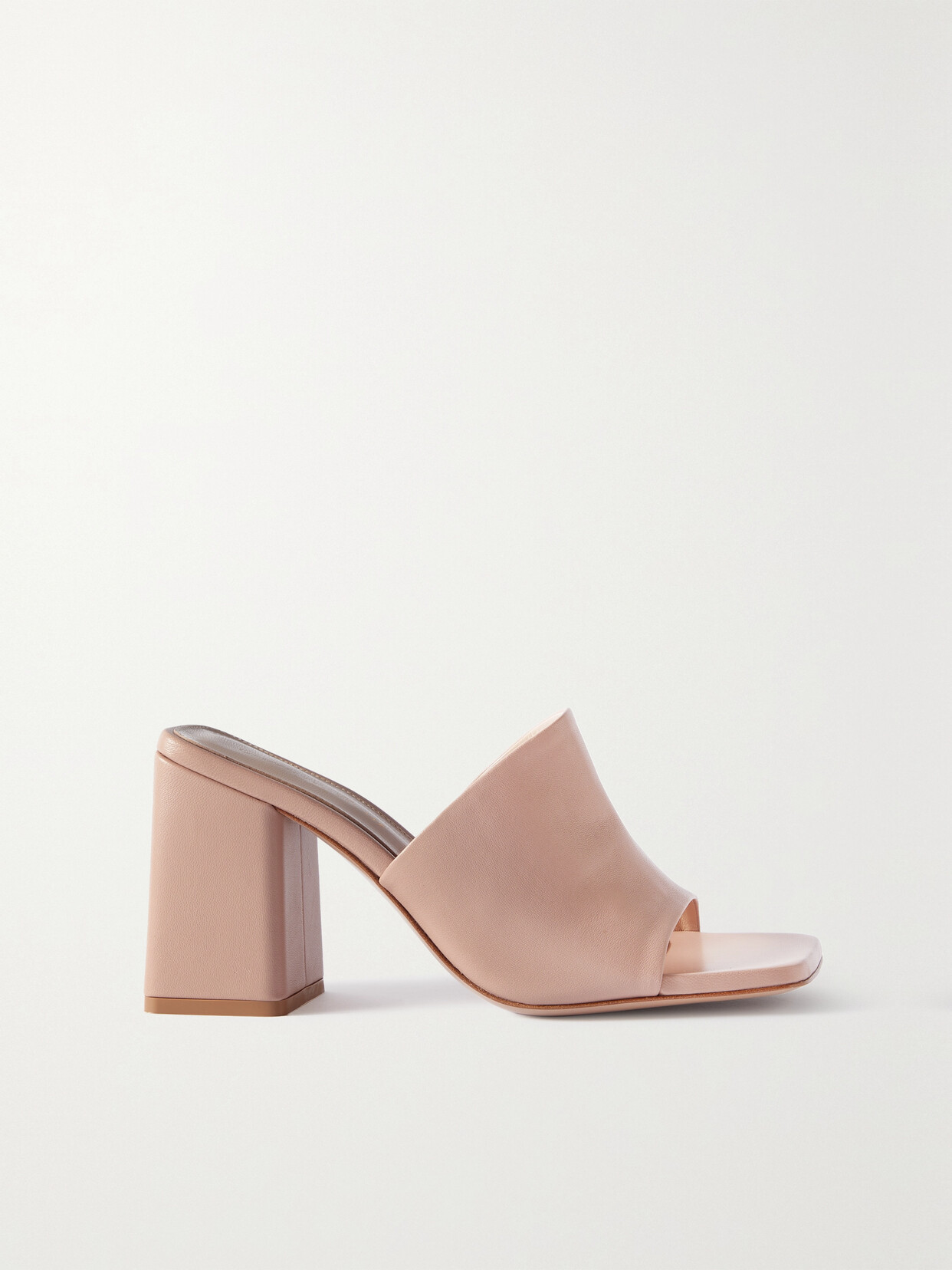 GIANVITO ROSSI WYNN 85 LEATHER MULES