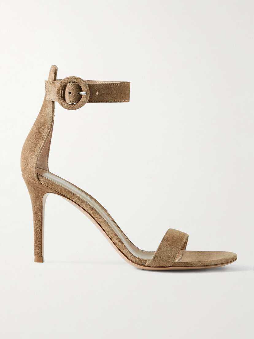 Gianvito Rossi Portofino 85 Suede Sandals