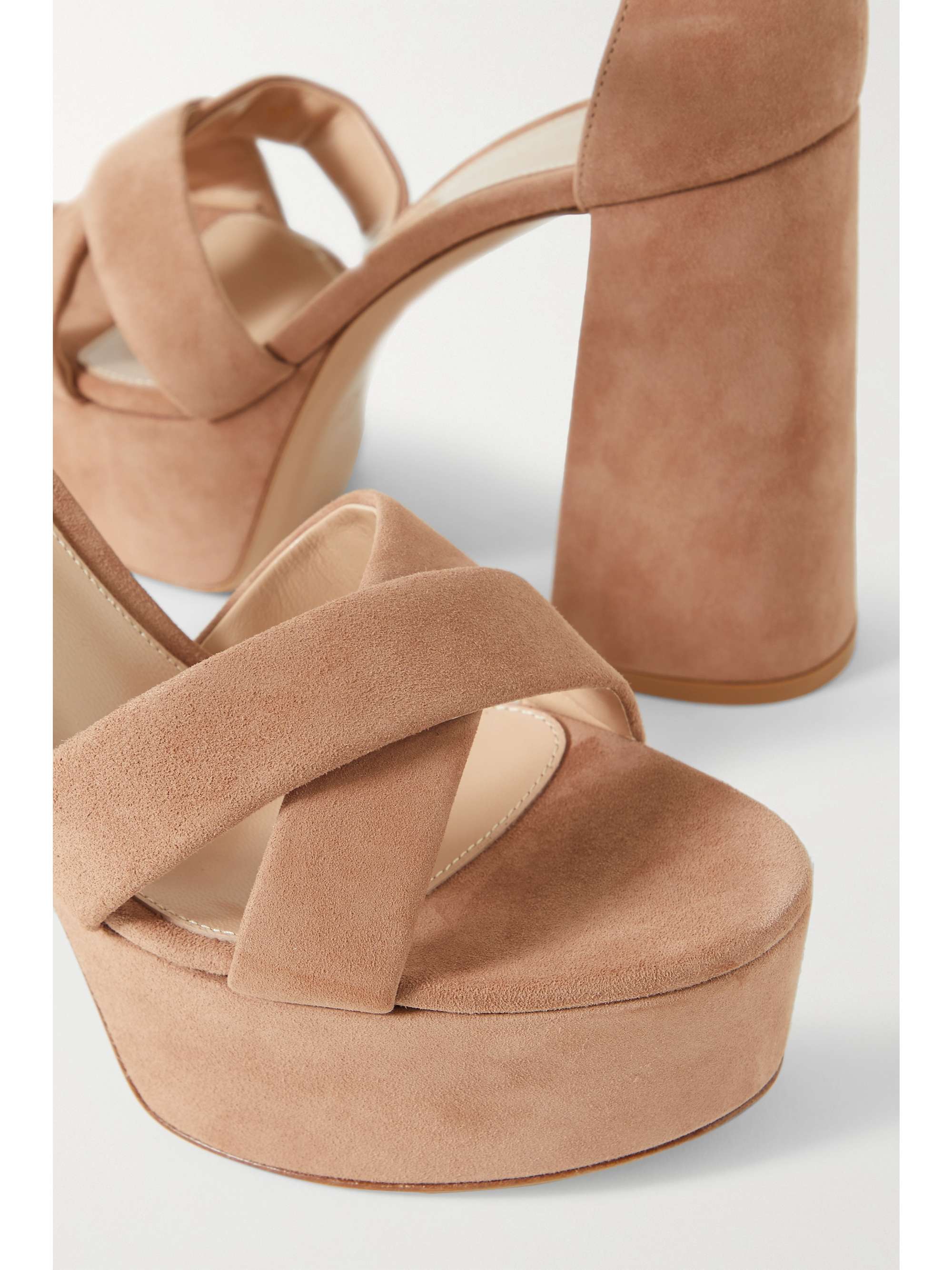 GIANVITO ROSSI Sheridan 110 suede platform sandals