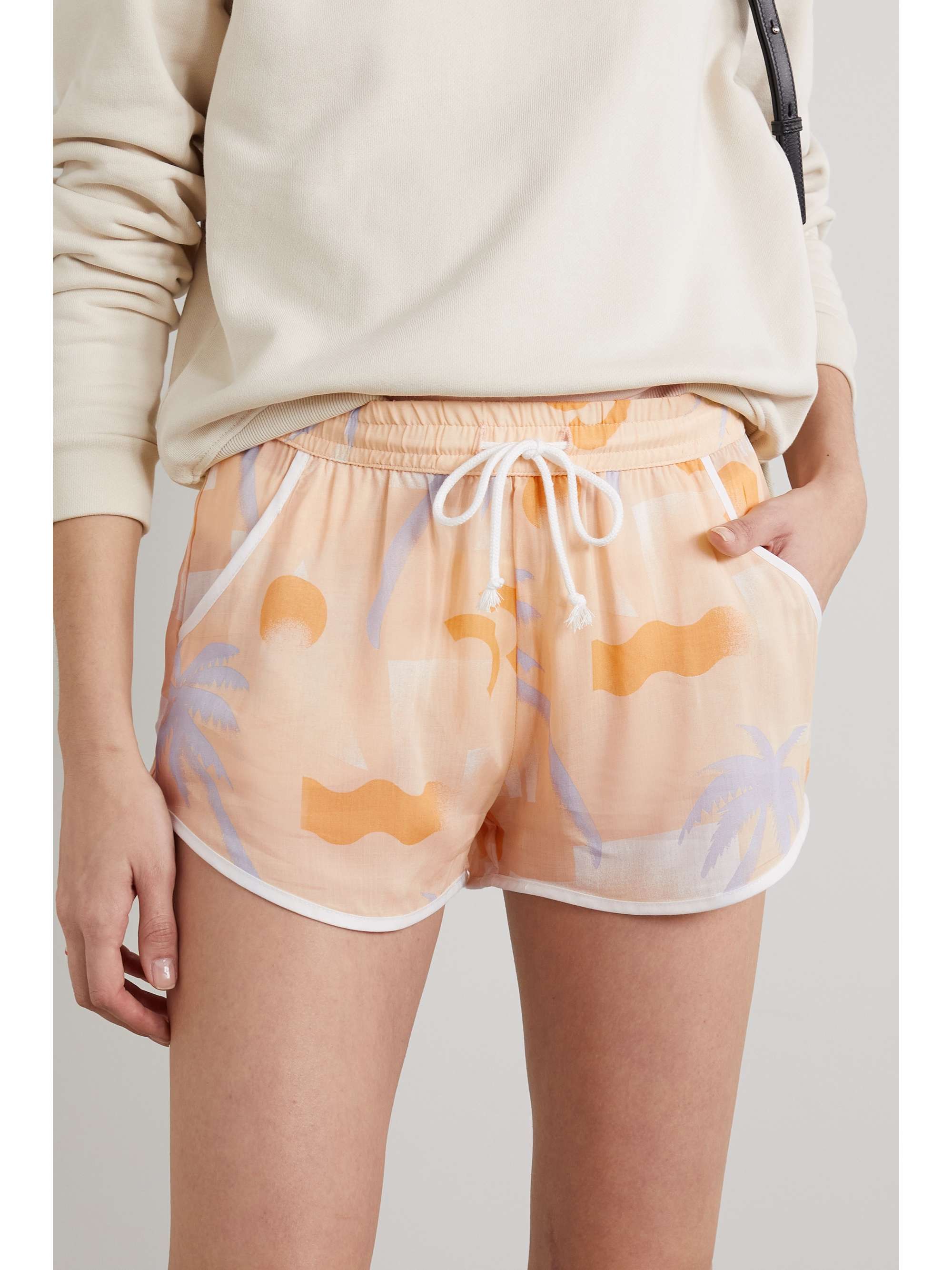 PARADISED Hanna printed voile shorts