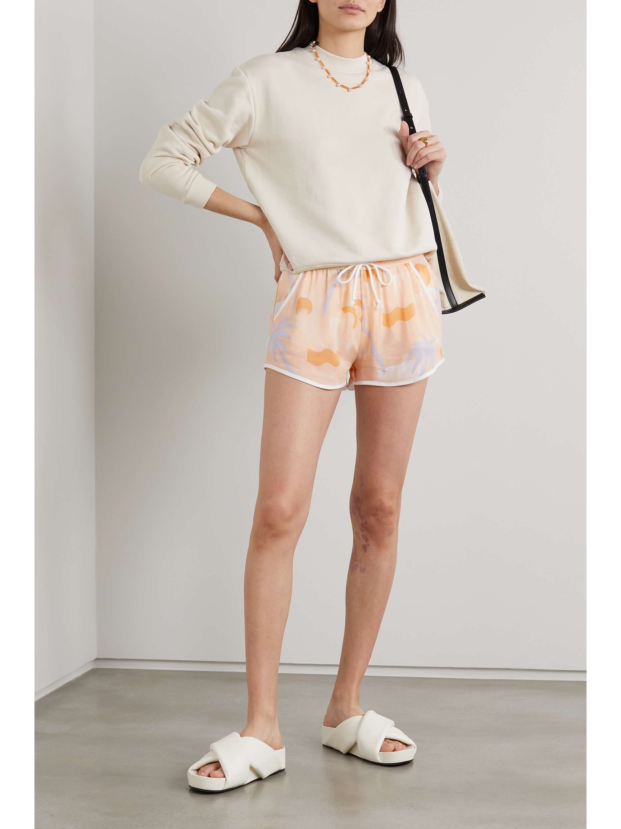 PARADISED Hanna printed voile shorts