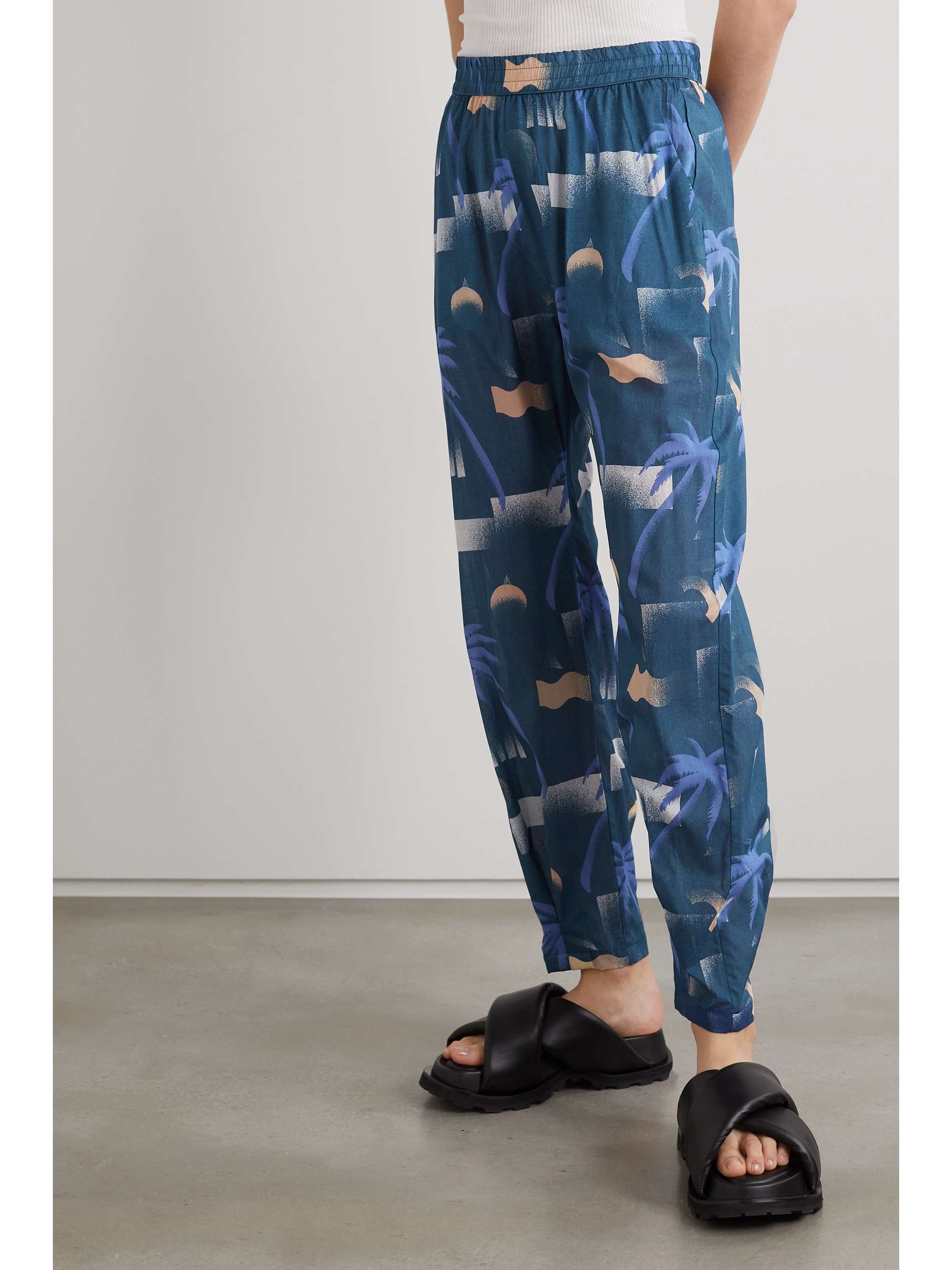 PARADISED Paula printed chambray pants