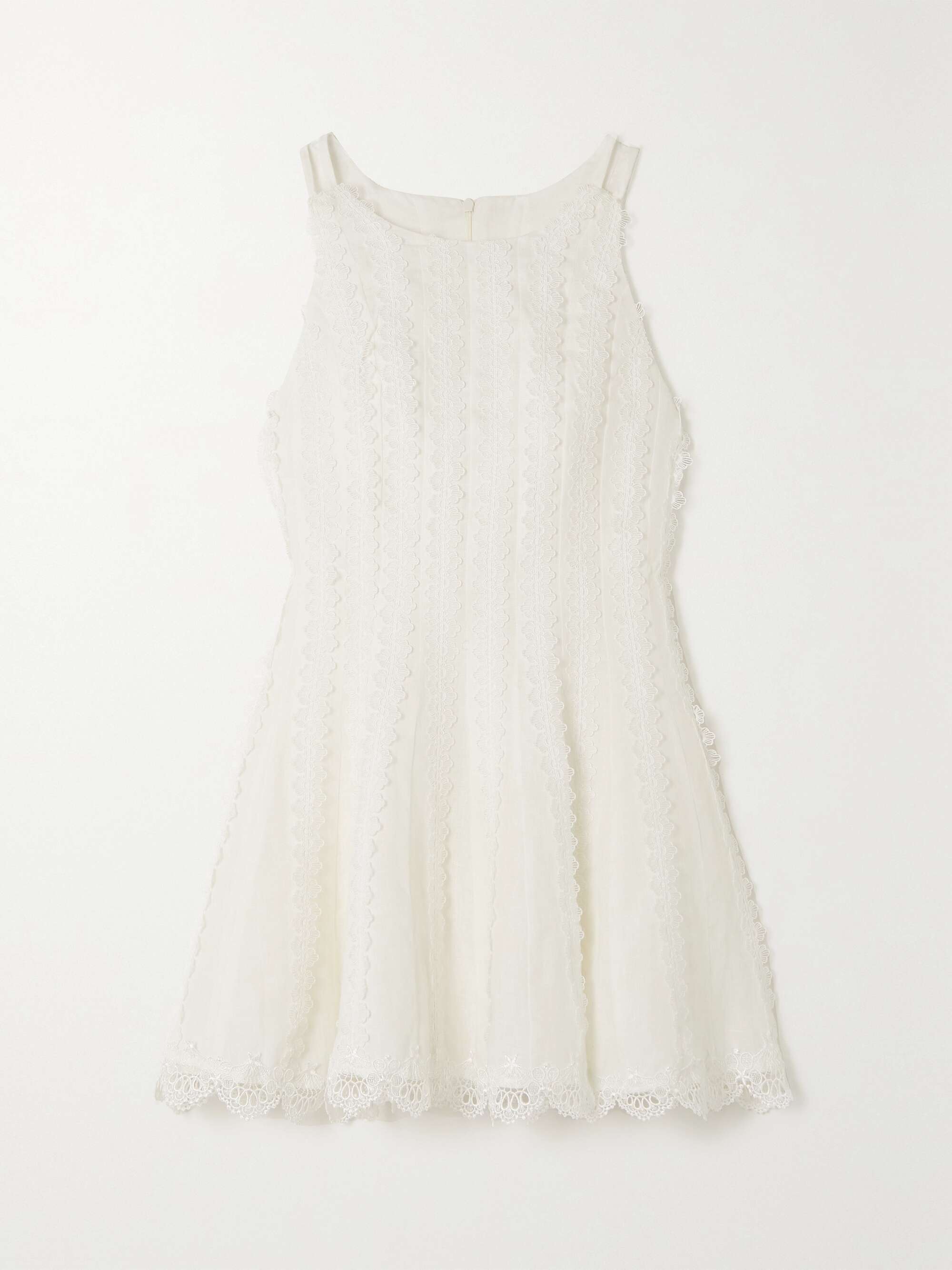 WAIMARI Dalila corded lace-trimmed linen mini dress | NET-A-PORTER