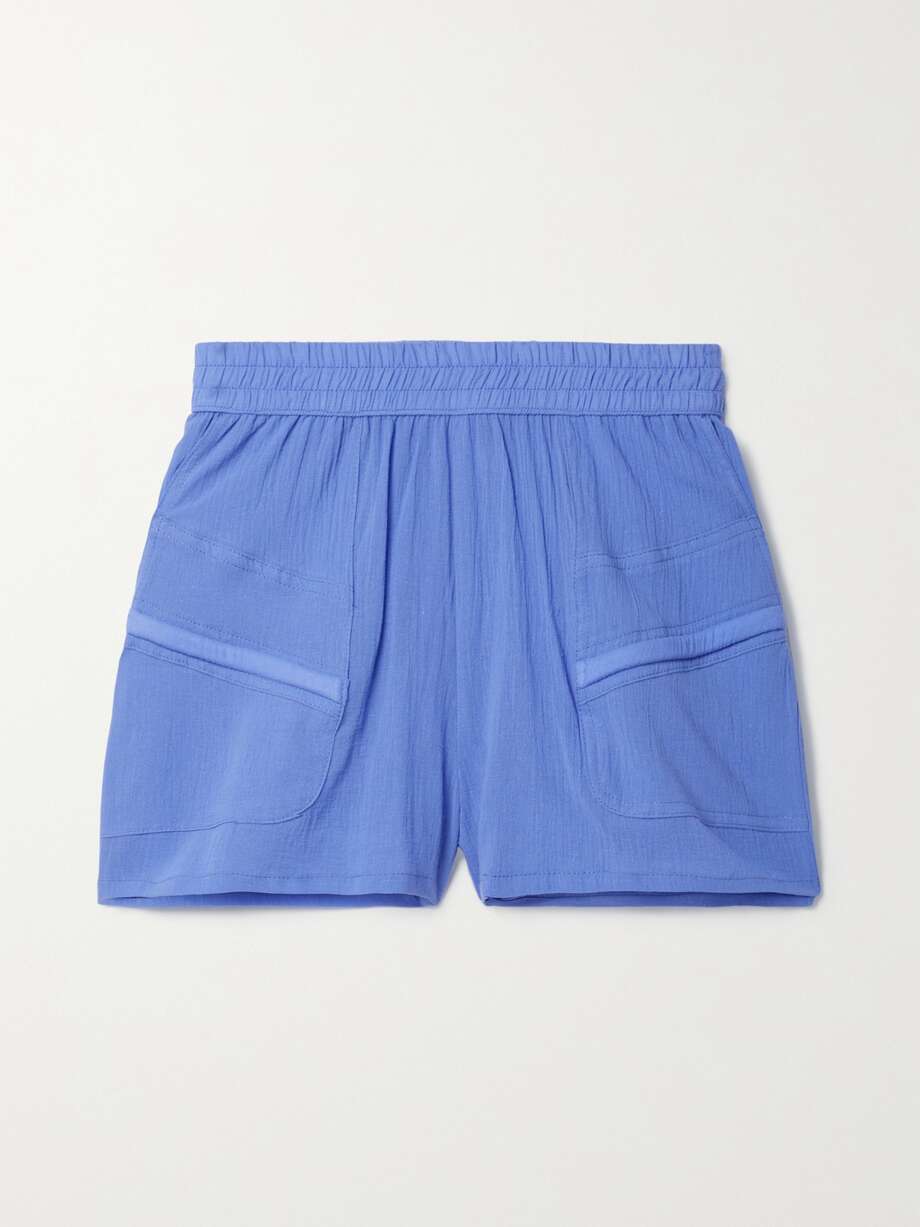 PARADISED Prim crinkled cottongauze shorts NETAPORTER