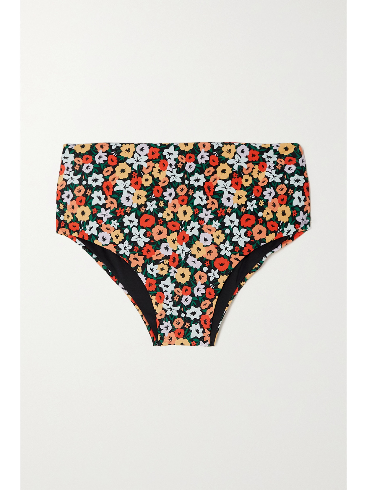 Agua by Agua Bendita - Magenta Floral-print Recycled Bikini Bottoms - Red