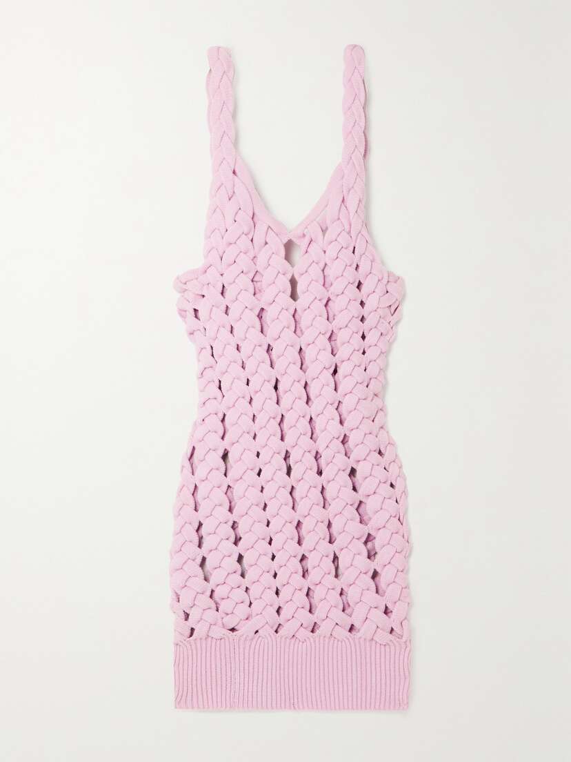 Isa Boulder Crochet-knit Mini Dress