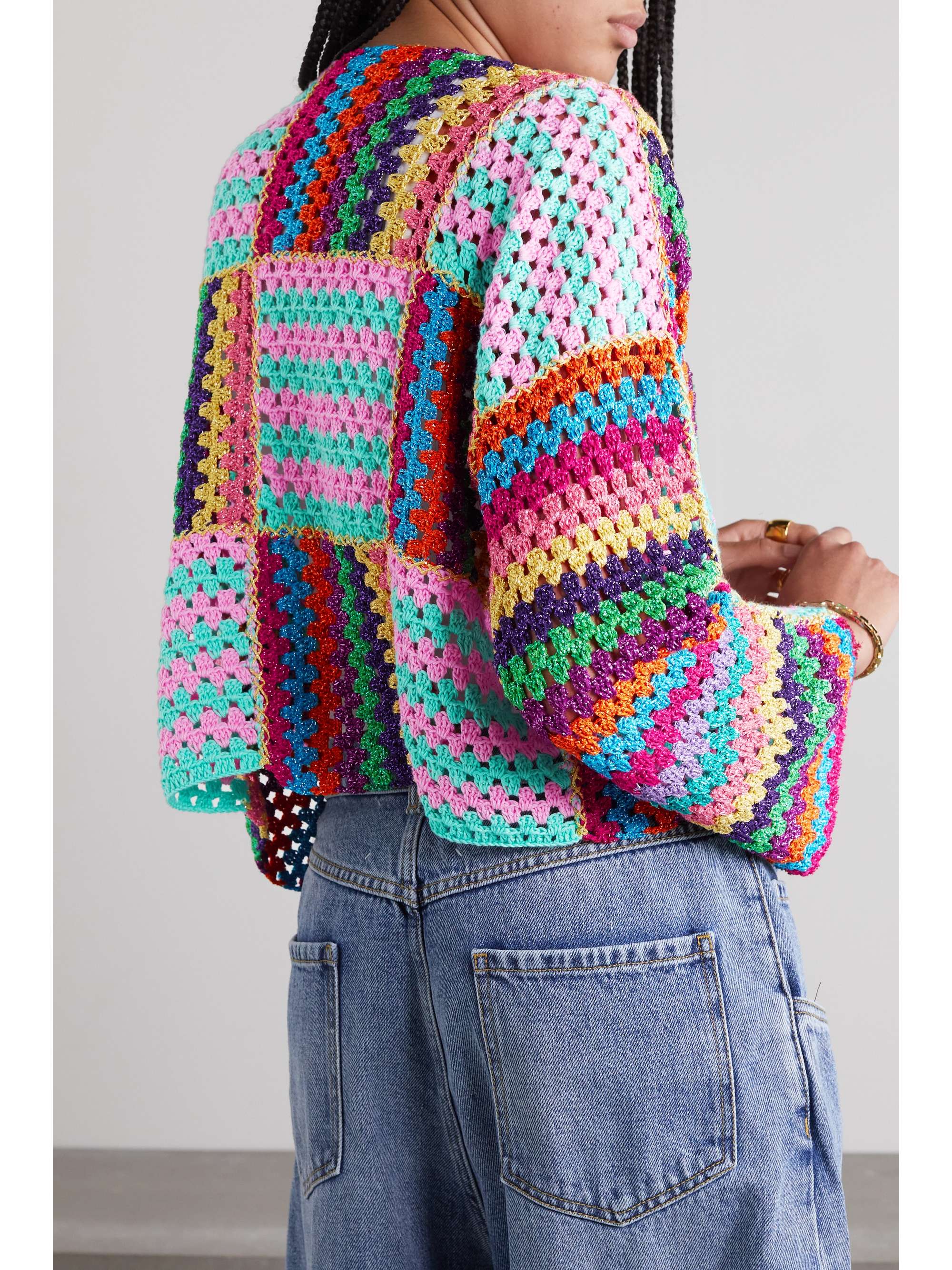 rose knit cardigan