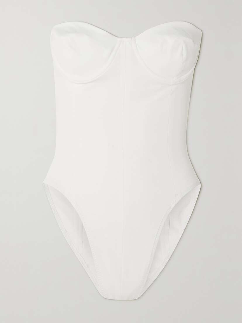 Norma Kamali Corset Mio Strapless Swimsuit