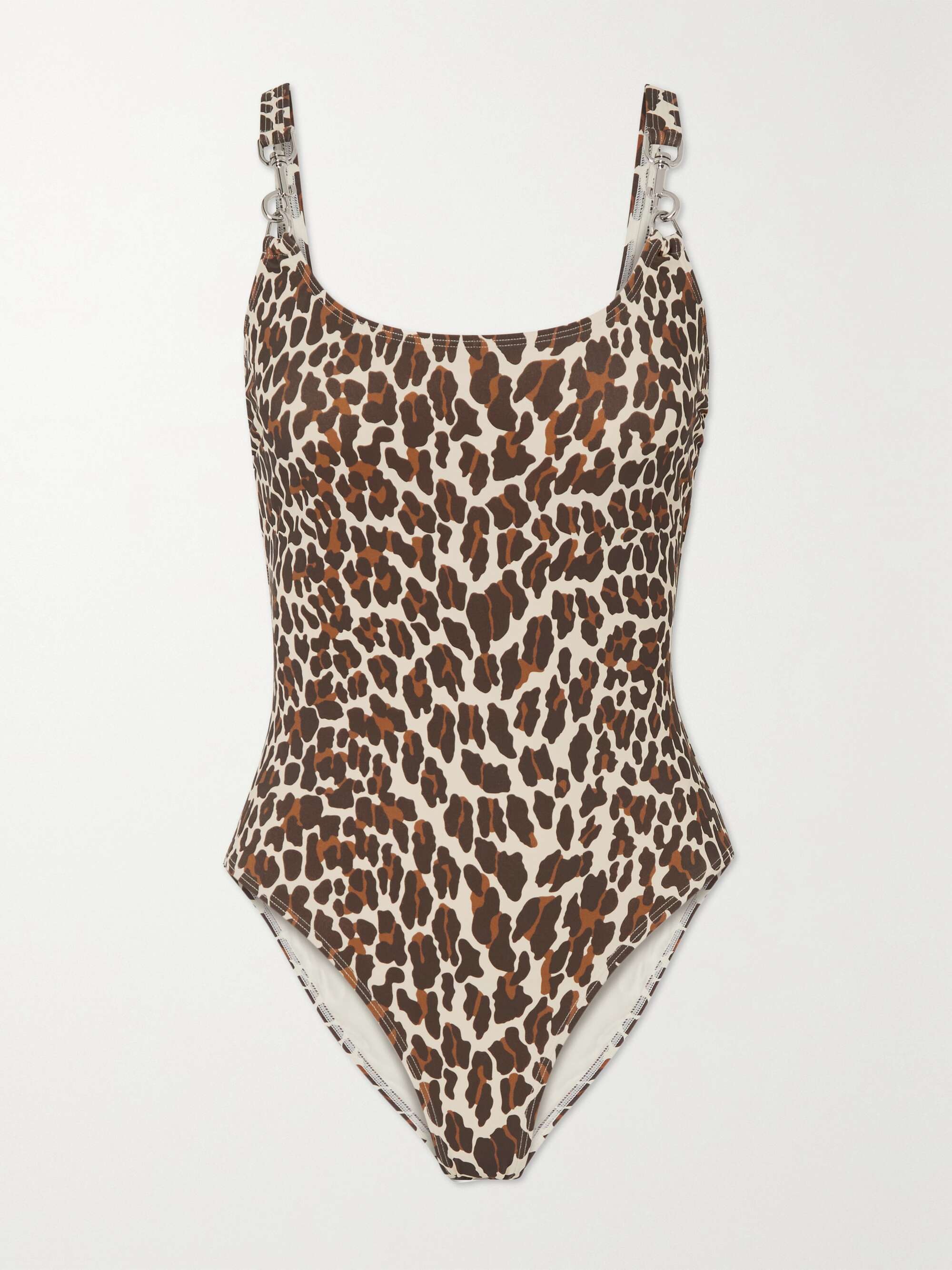 TORY BURCH Embellished leopard-print swimsuit | NET-A-PORTER