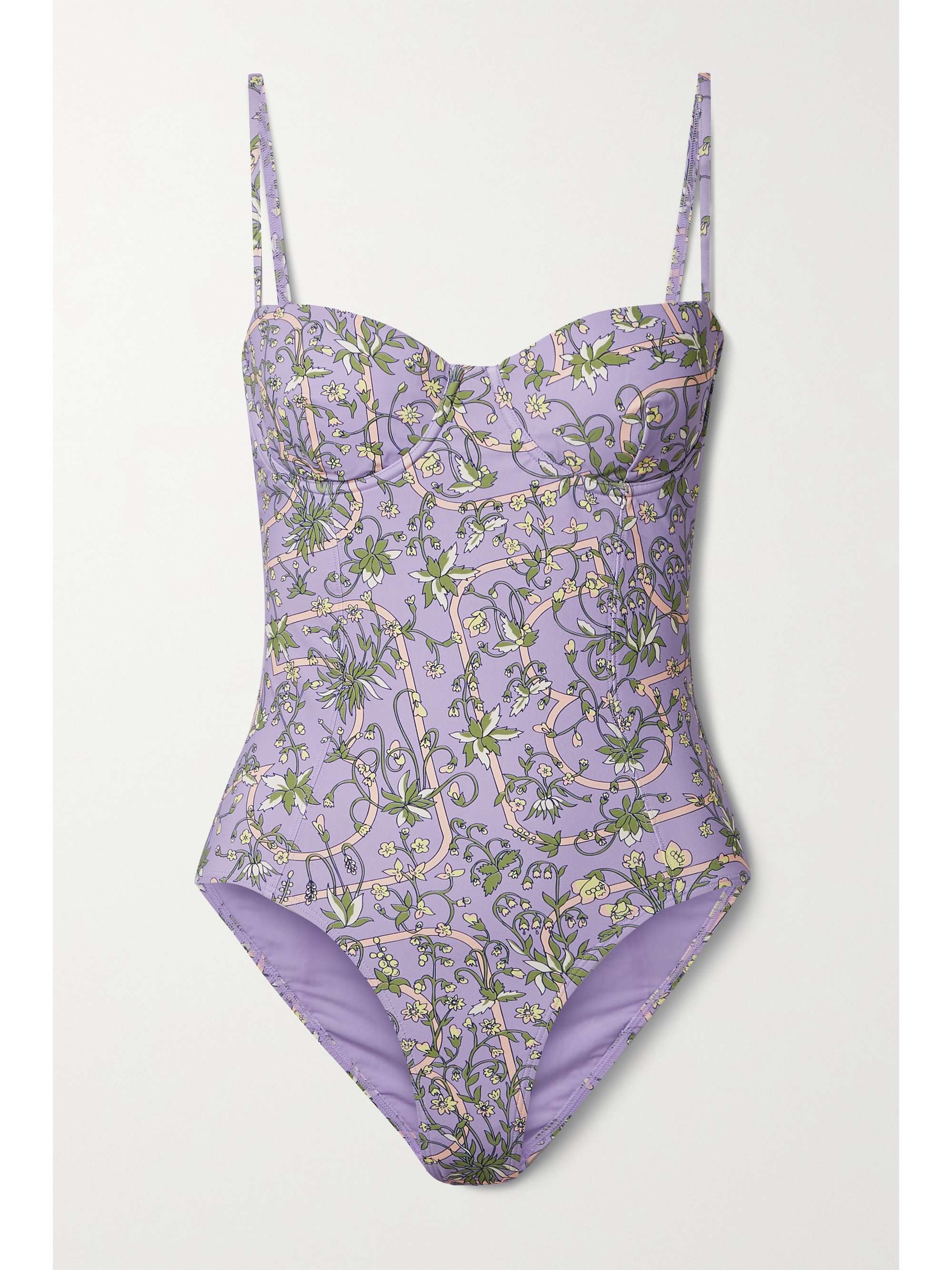TORY BURCH Floral-print underwired swimsuit | NET-A-PORTER TORY BURCH Floral-print underwired swimsuit | NET-A-PORTER