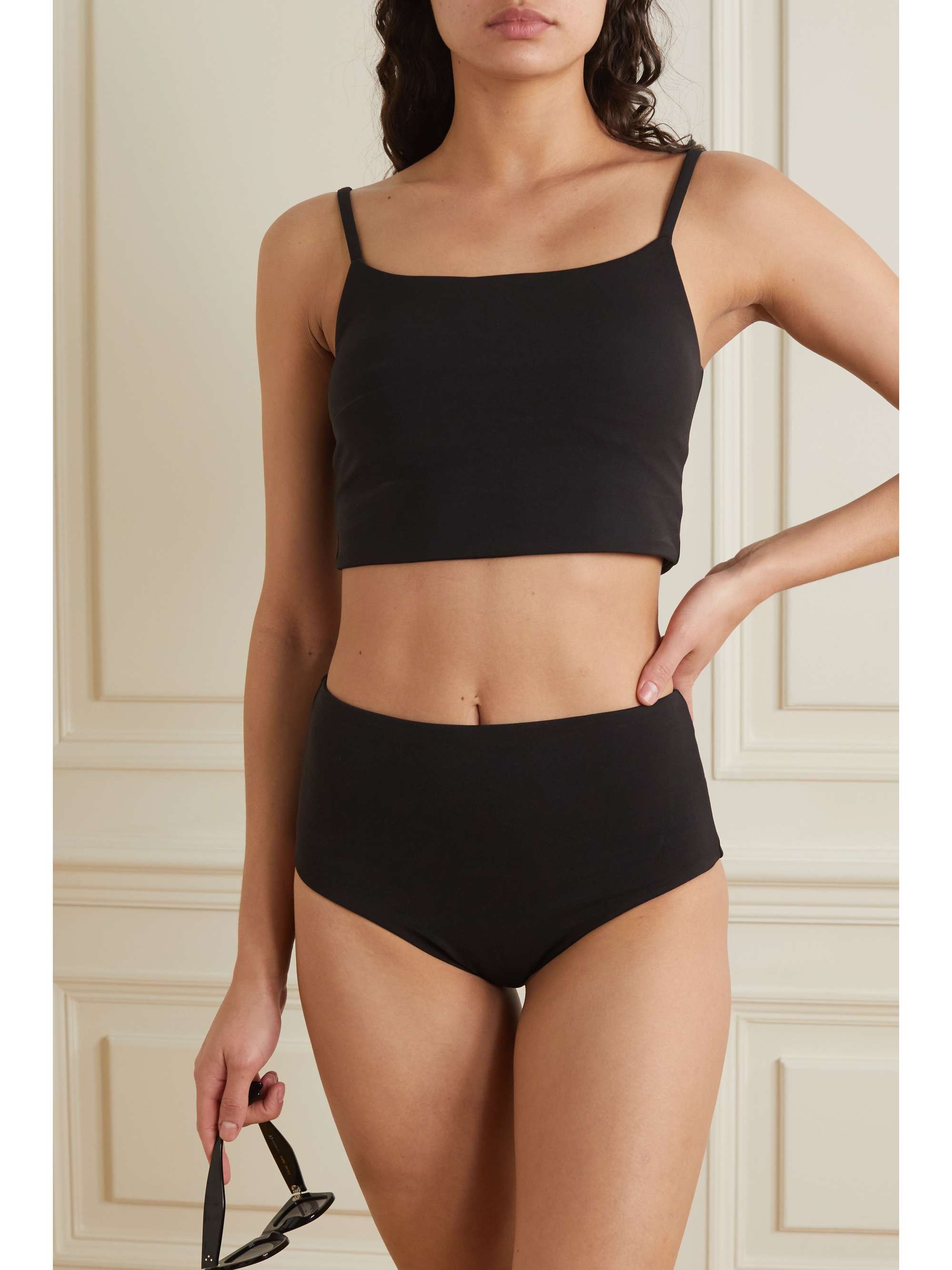 Black The Tessa Tankini bikini briefs | SKIN | NET-A-PORTER