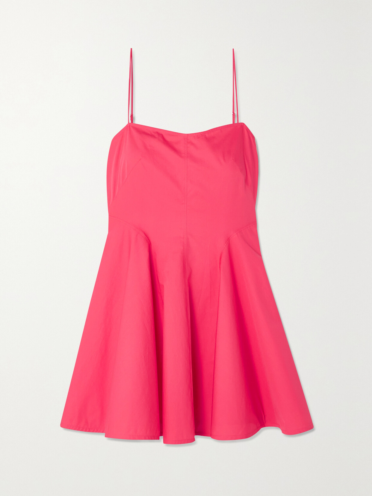 Three Graces London Alma Cotton Mini Dress In Pink