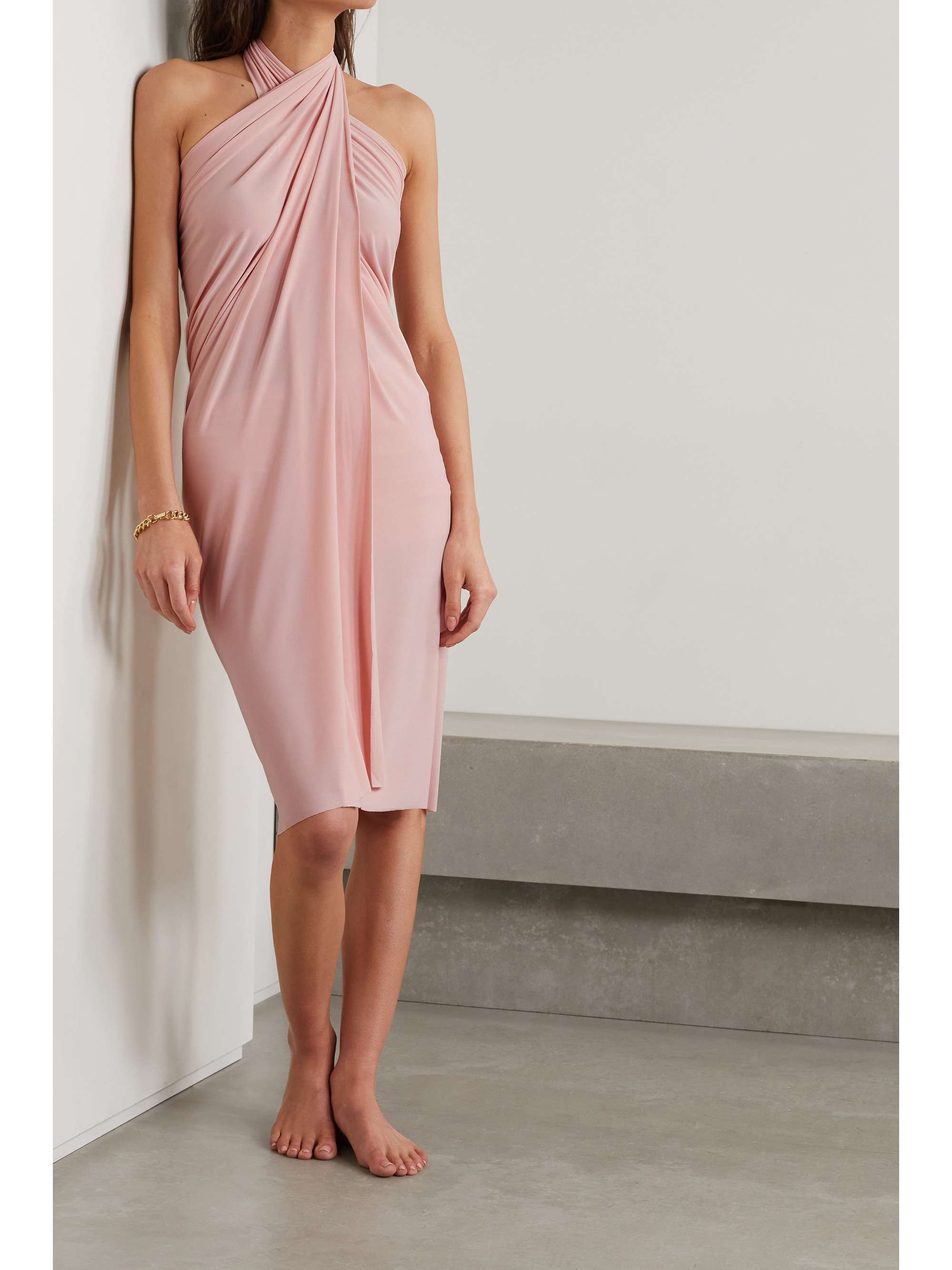 NORMA KAMALI Ernie stretch-jersey pareo