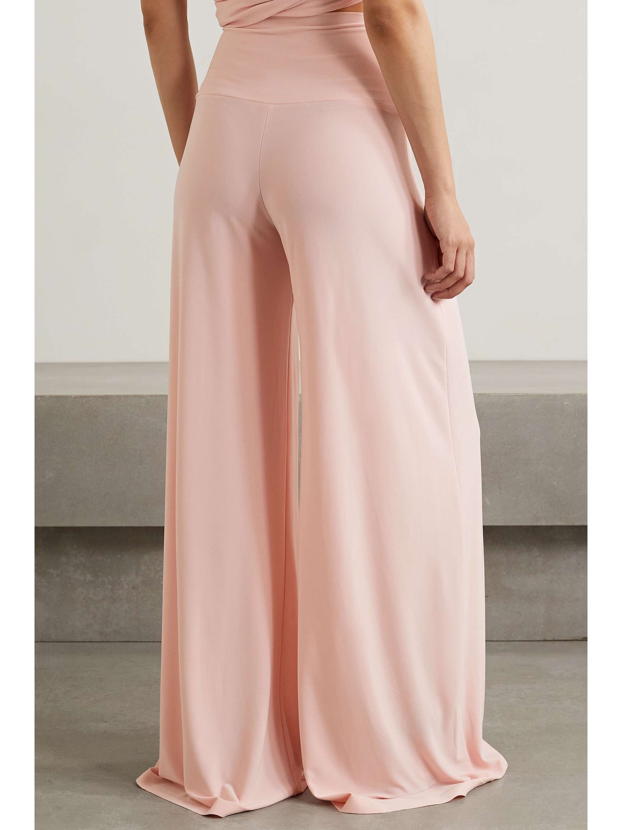NORMA KAMALI Elephant stretch-jersey wide-leg pants