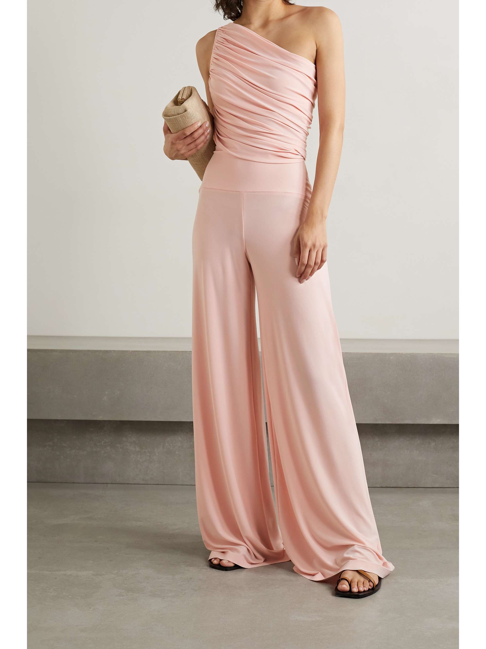NORMA KAMALI Elephant stretch-jersey wide-leg pants