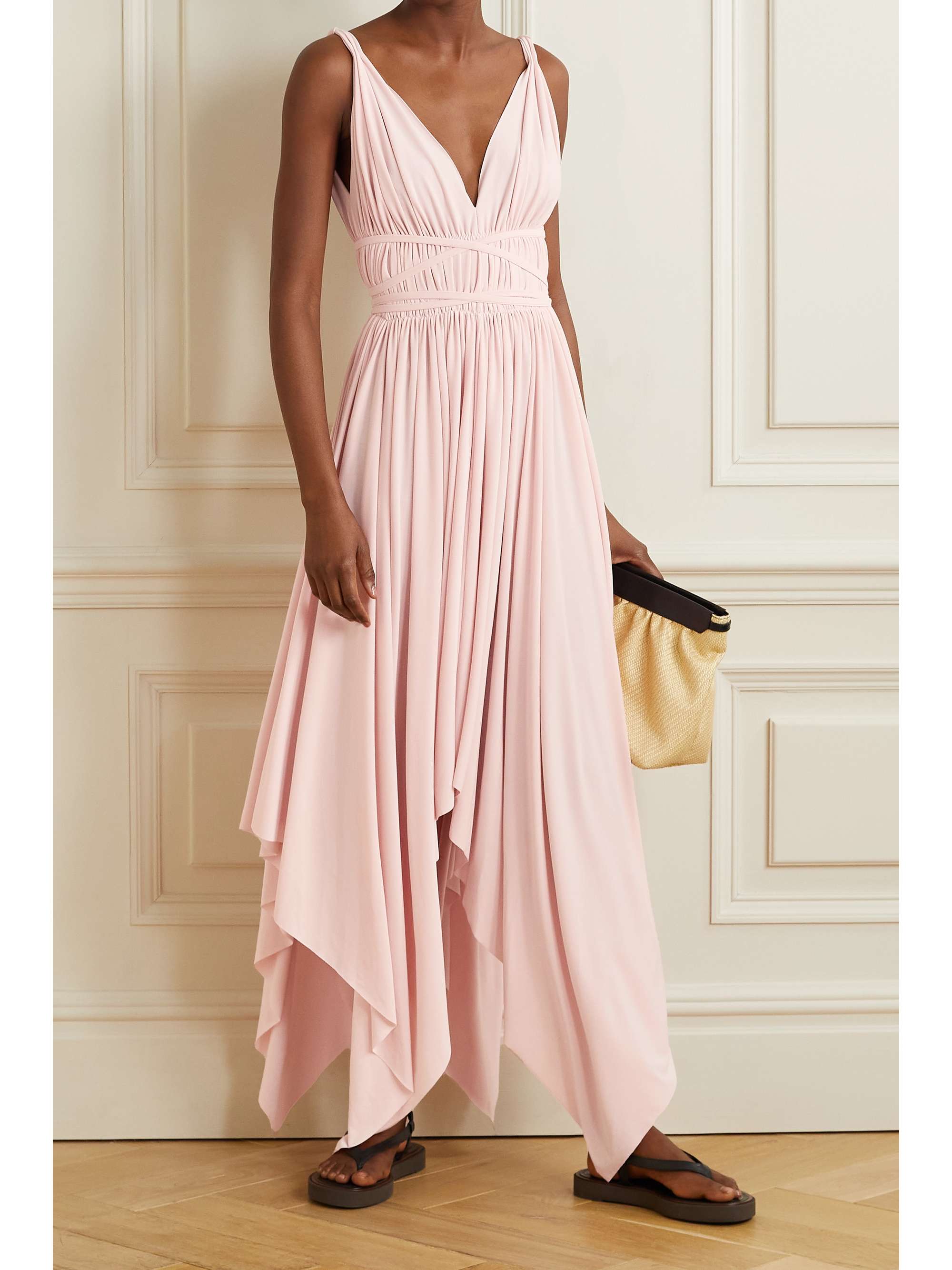 norma kamali goddess dress
