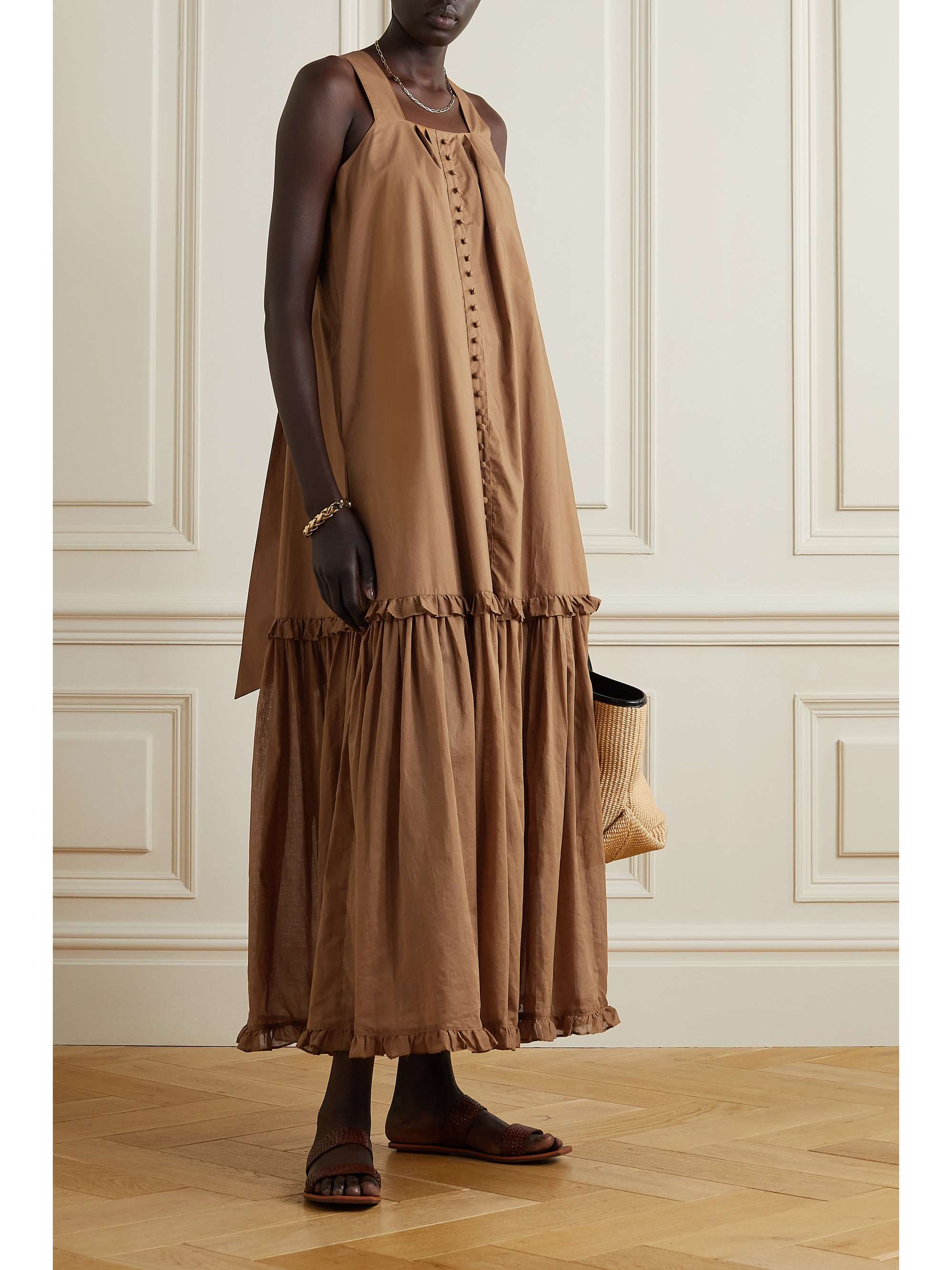 Sand Adrianna ruffled organic cotton 