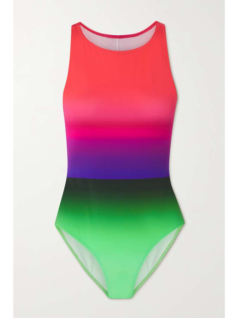 Dries Van Noten Cutout Printed Swimsuit
