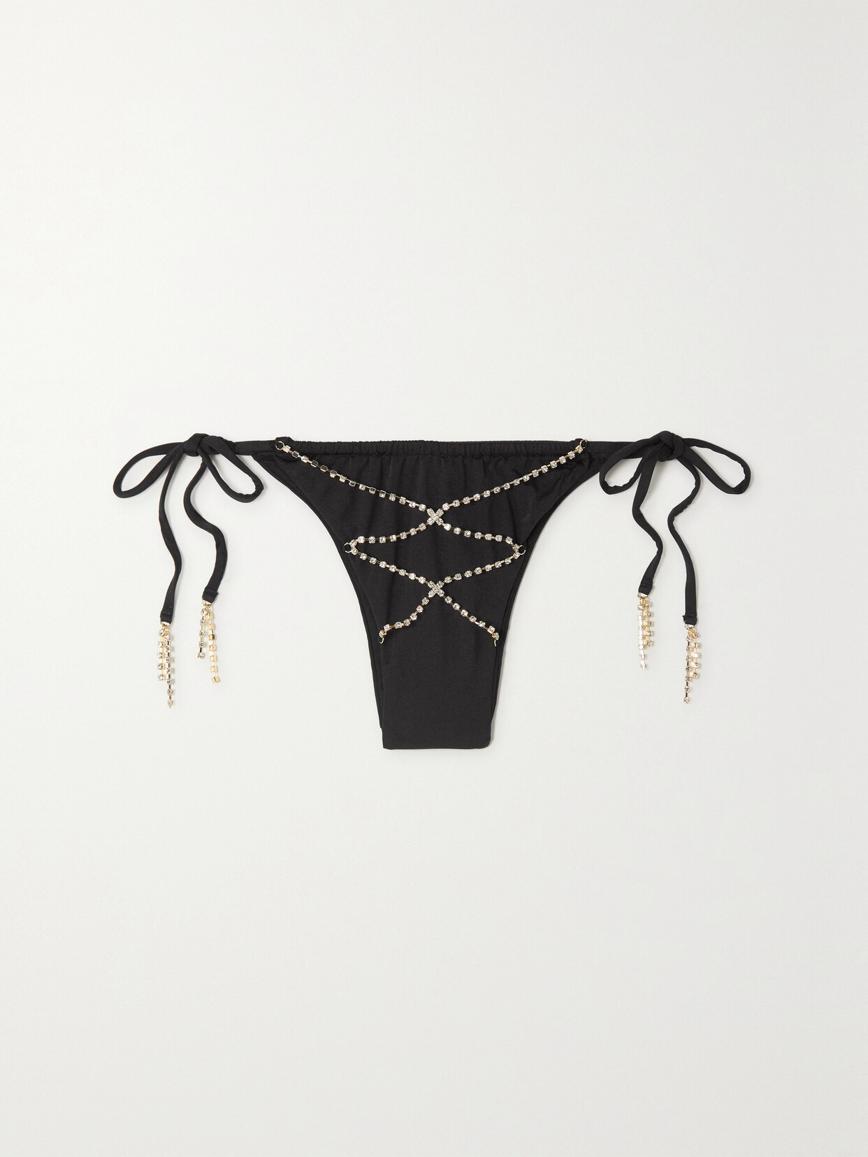 Agent Provocateur Wilona Crystal-embellished Bikini Briefs - Black