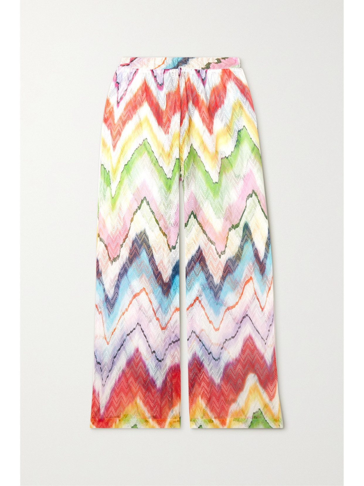 missoni crochet pants