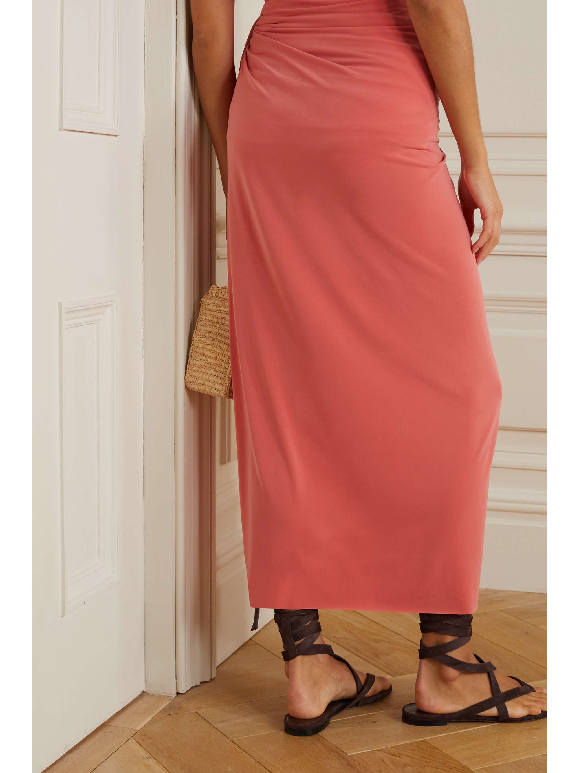 NORMA KAMALI Ernie stretch-jersey pareo