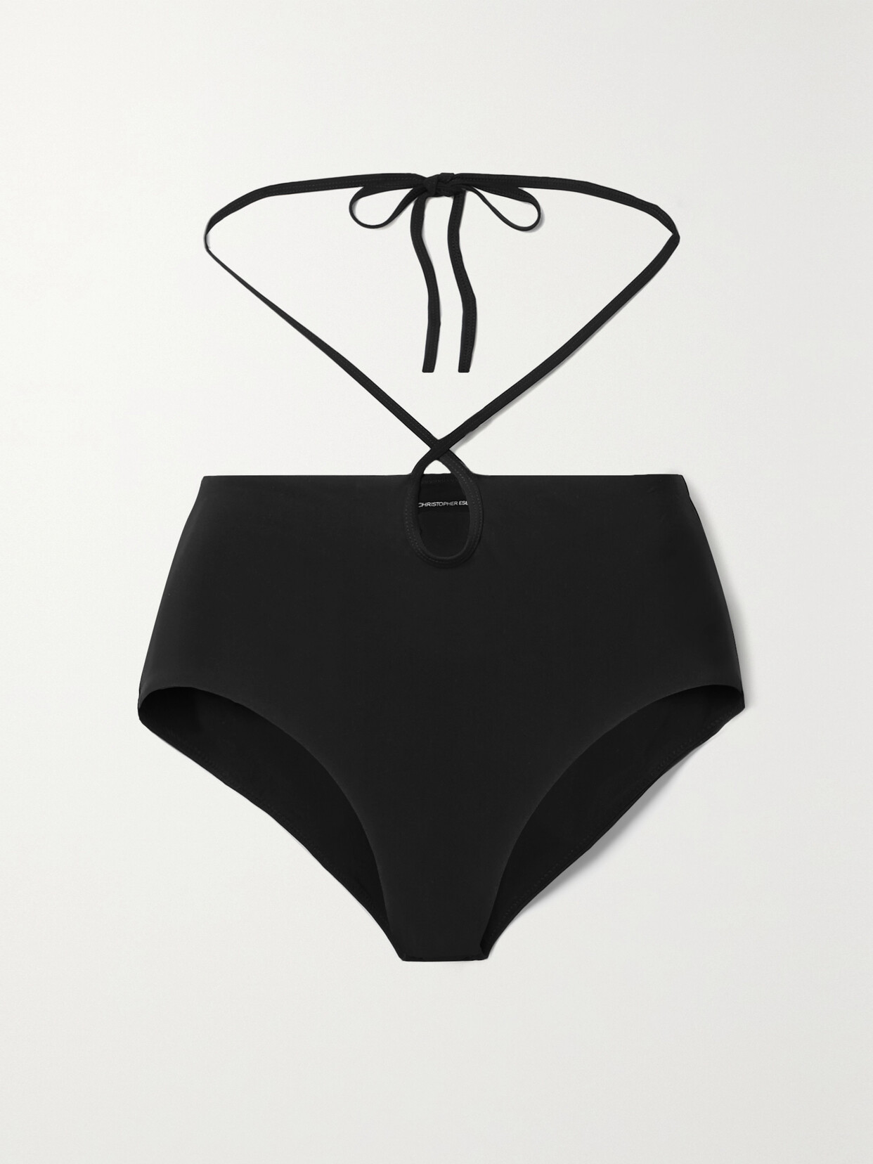 Christopher Esber Cutout High-rise Bikini Briefs In Black