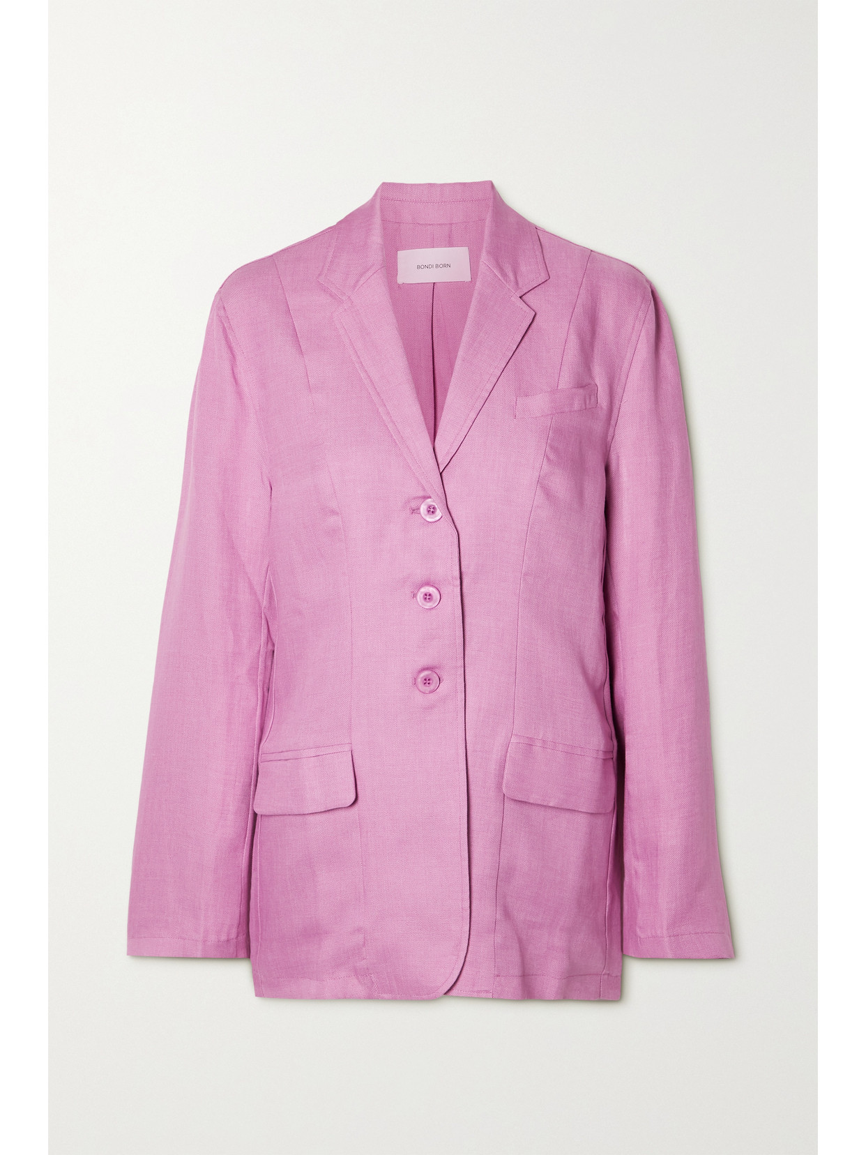 BONDI BORN - Dominica Organic Linen Blazer - Pink image