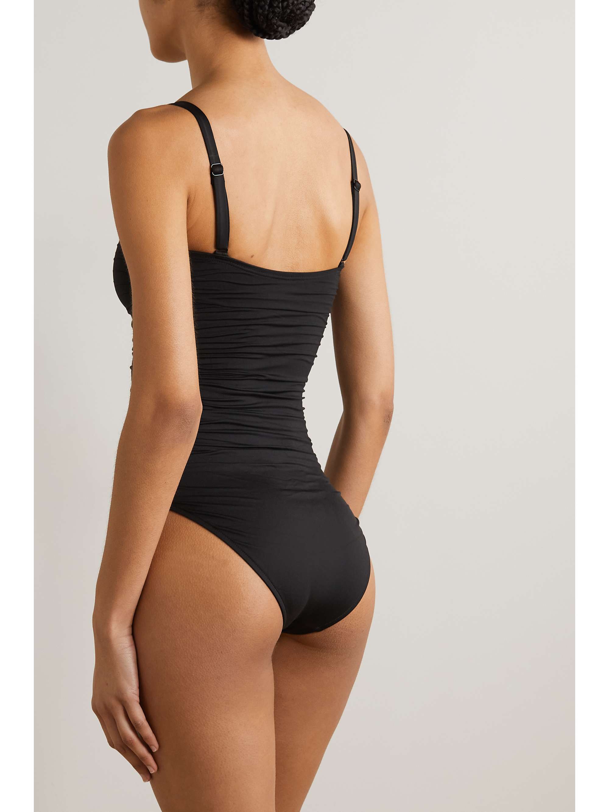 BONDI BORN Raya ruched swimsuit