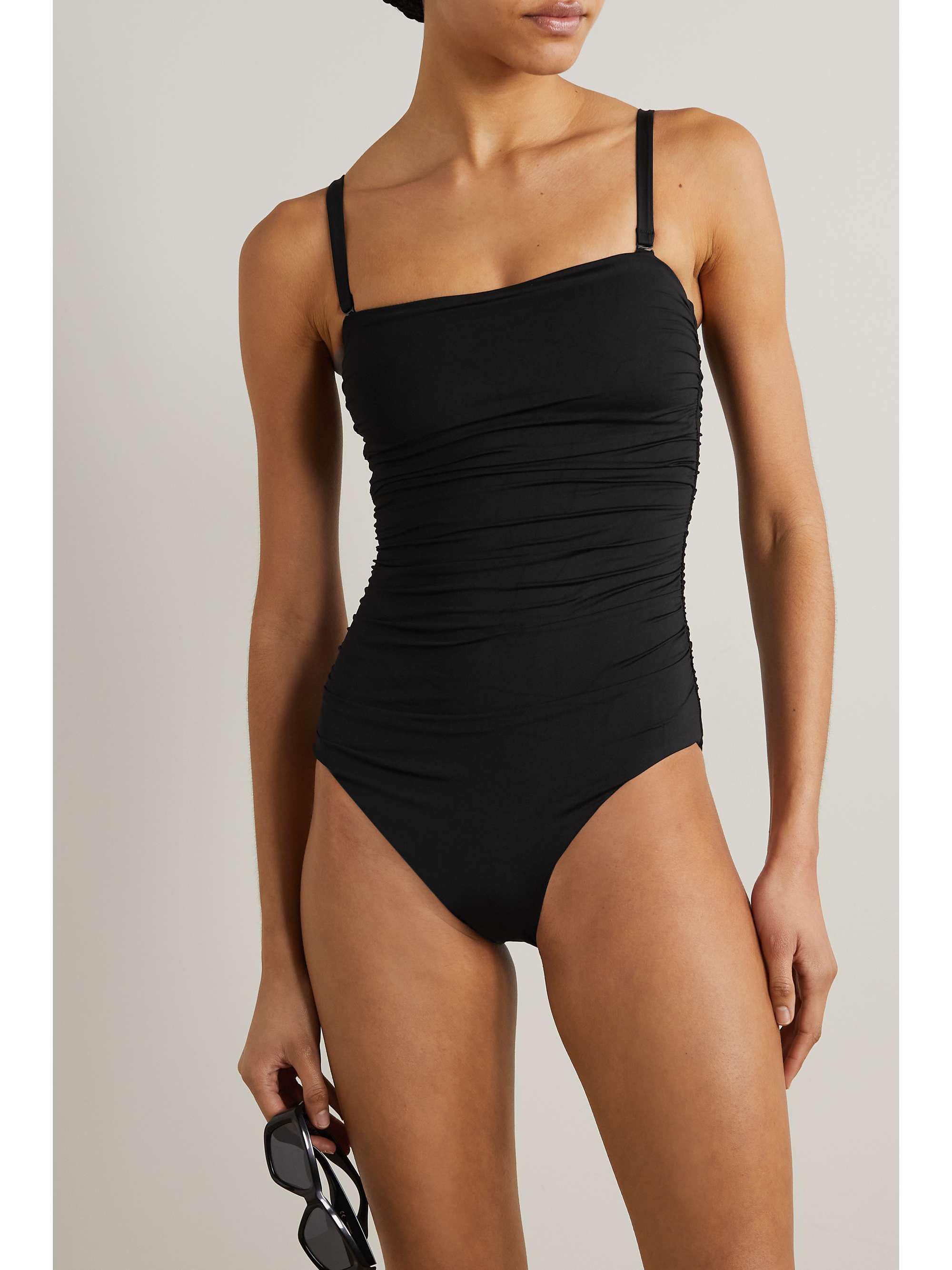 BONDI BORN Raya ruched swimsuit