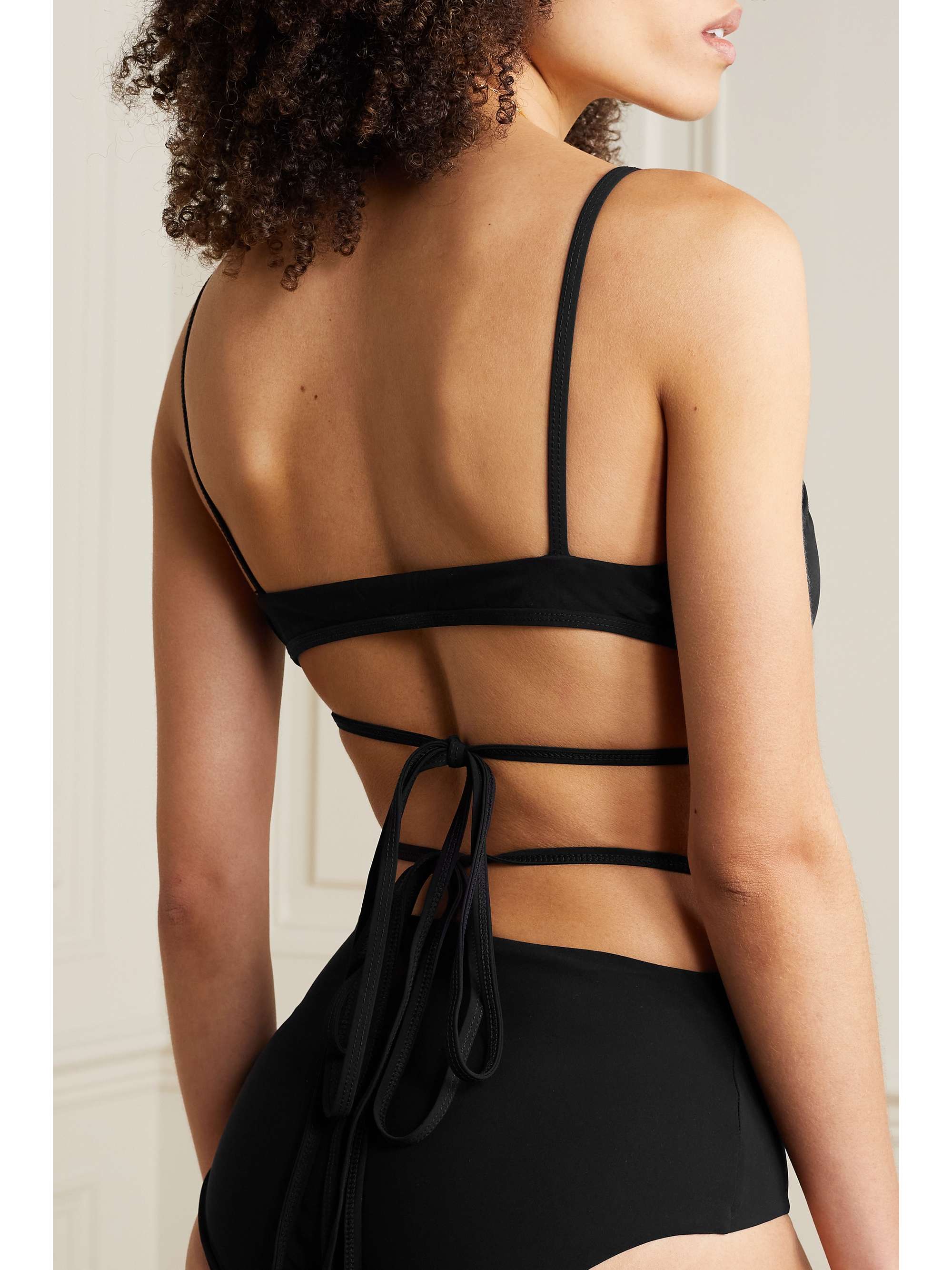 CHRISTOPHER ESBER Cutout tie-back bikini top