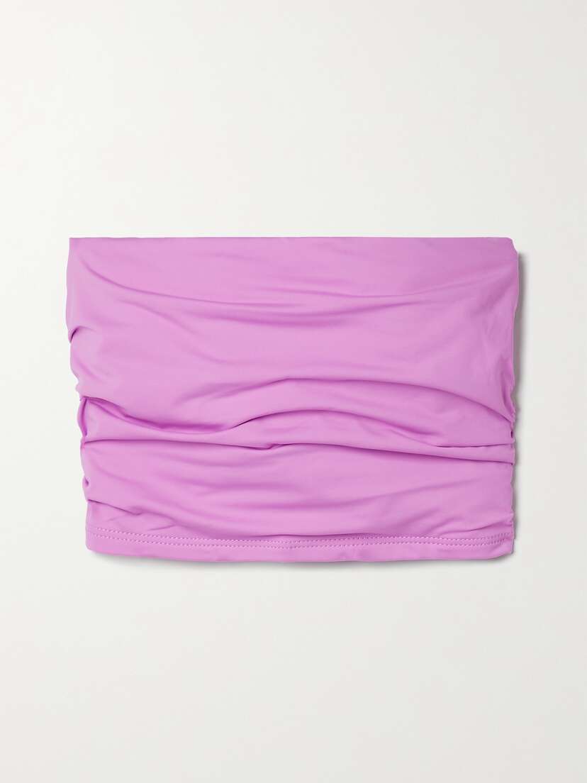 Bondi Born Raina Gathered Bandeau Bikini Top