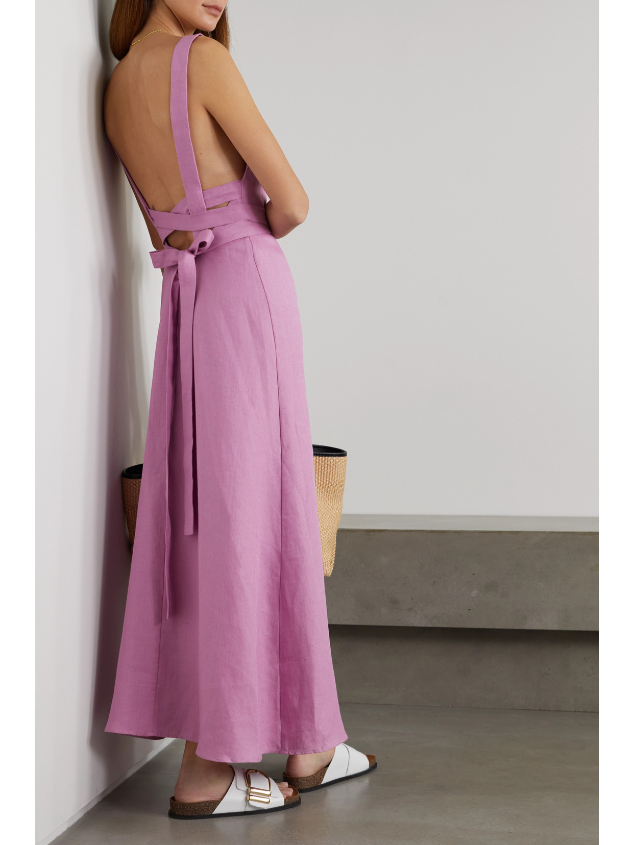 Martinique Wrap-effect Organic Linen 