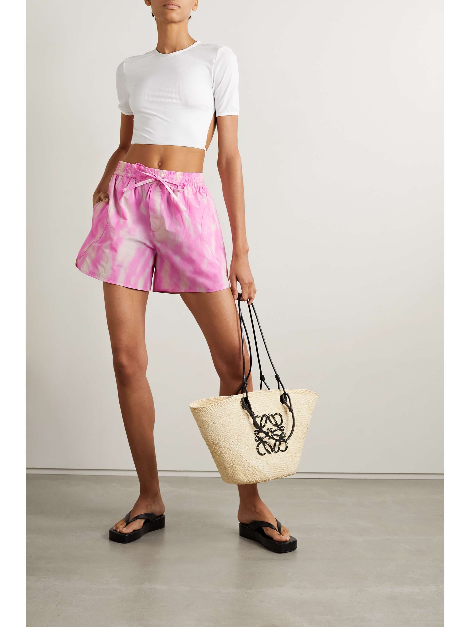 GANNI Recycled shell shorts