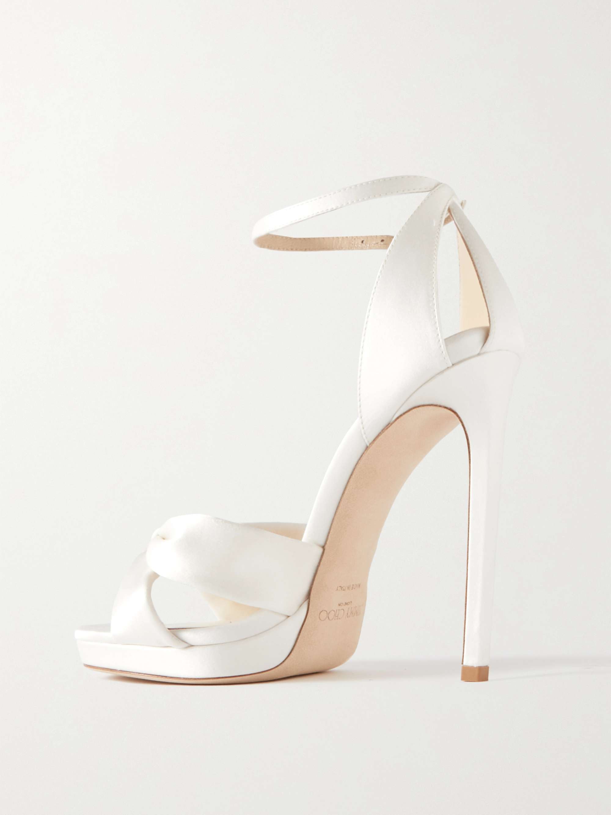 JIMMY CHOO Rosie 120 satin sandals | NET-A-PORTER