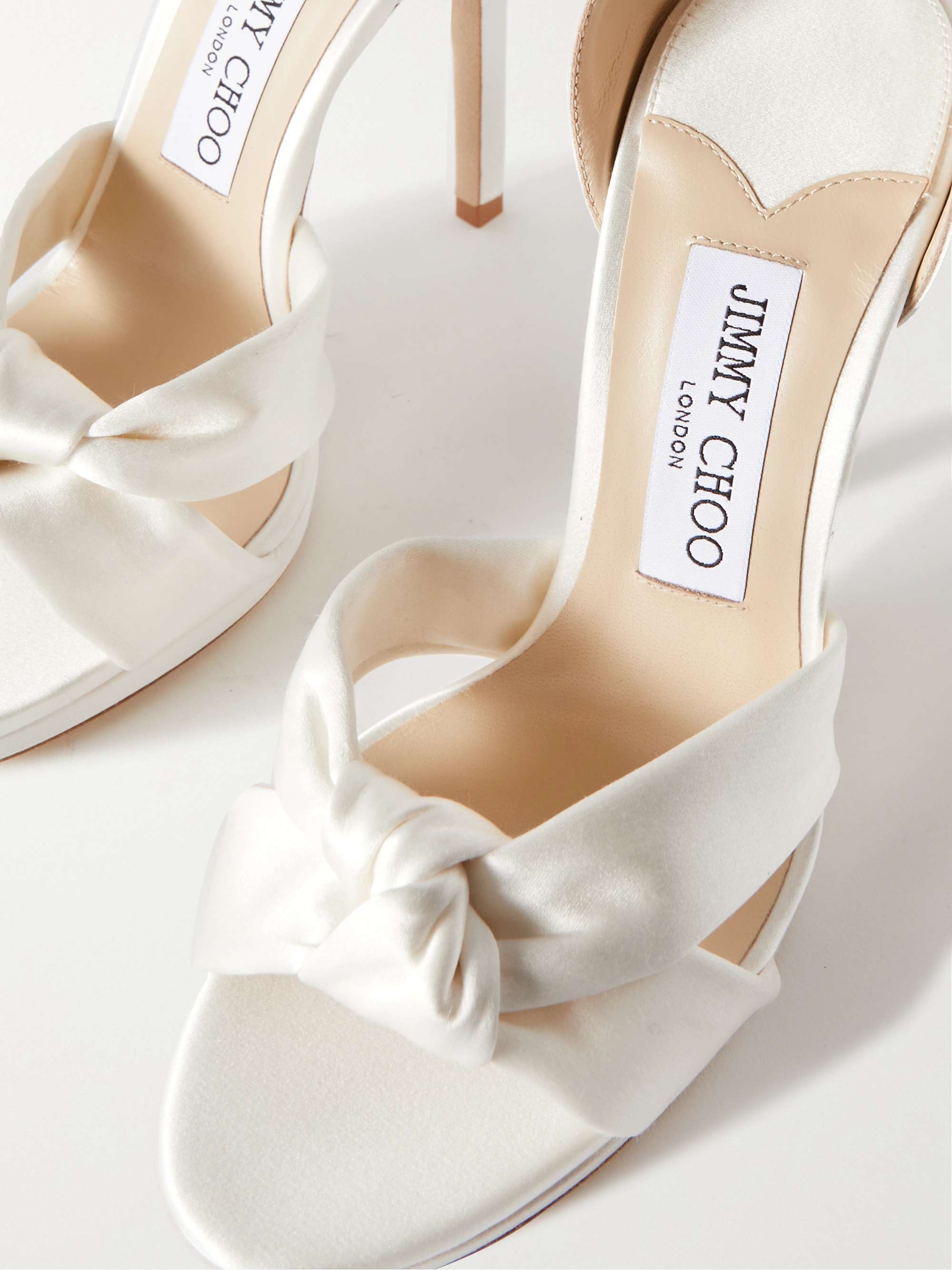 JIMMY CHOO Rosie 120 satin sandals