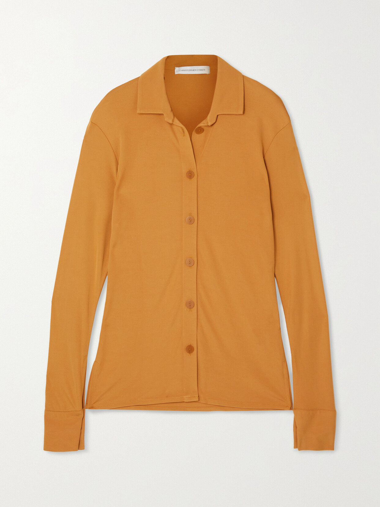 Christopher Esber Jersey Shirt - Brown