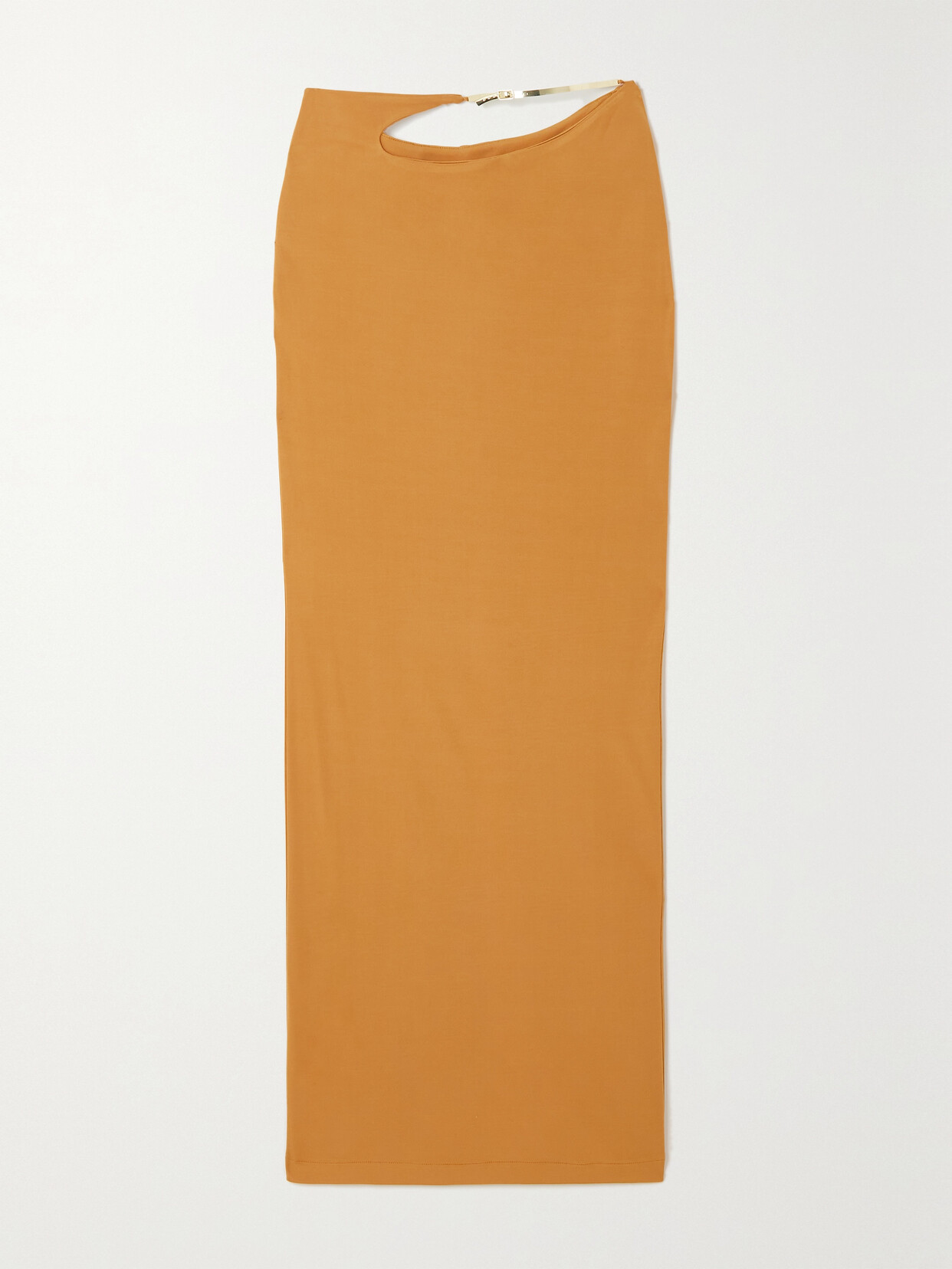 Christopher Esber - Buckled Cutout Jersey Maxi Skirt - Brown