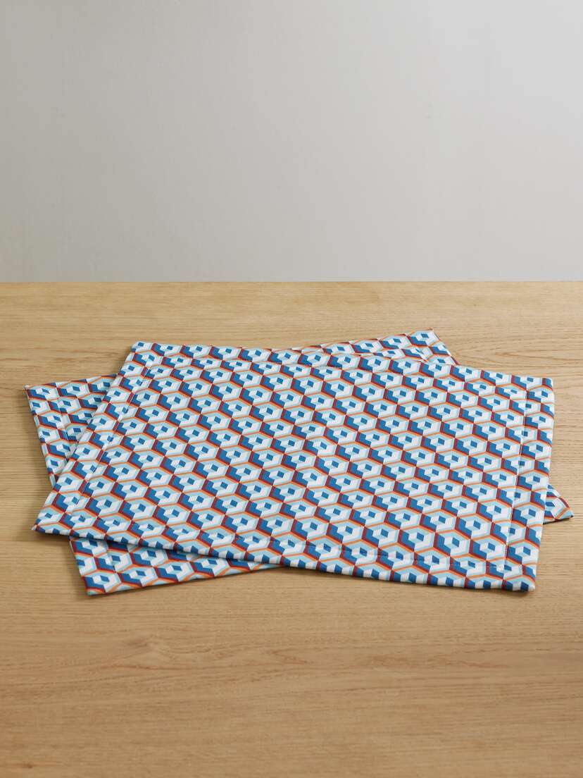 La DoubleJ Set Of Two Linen Placemats