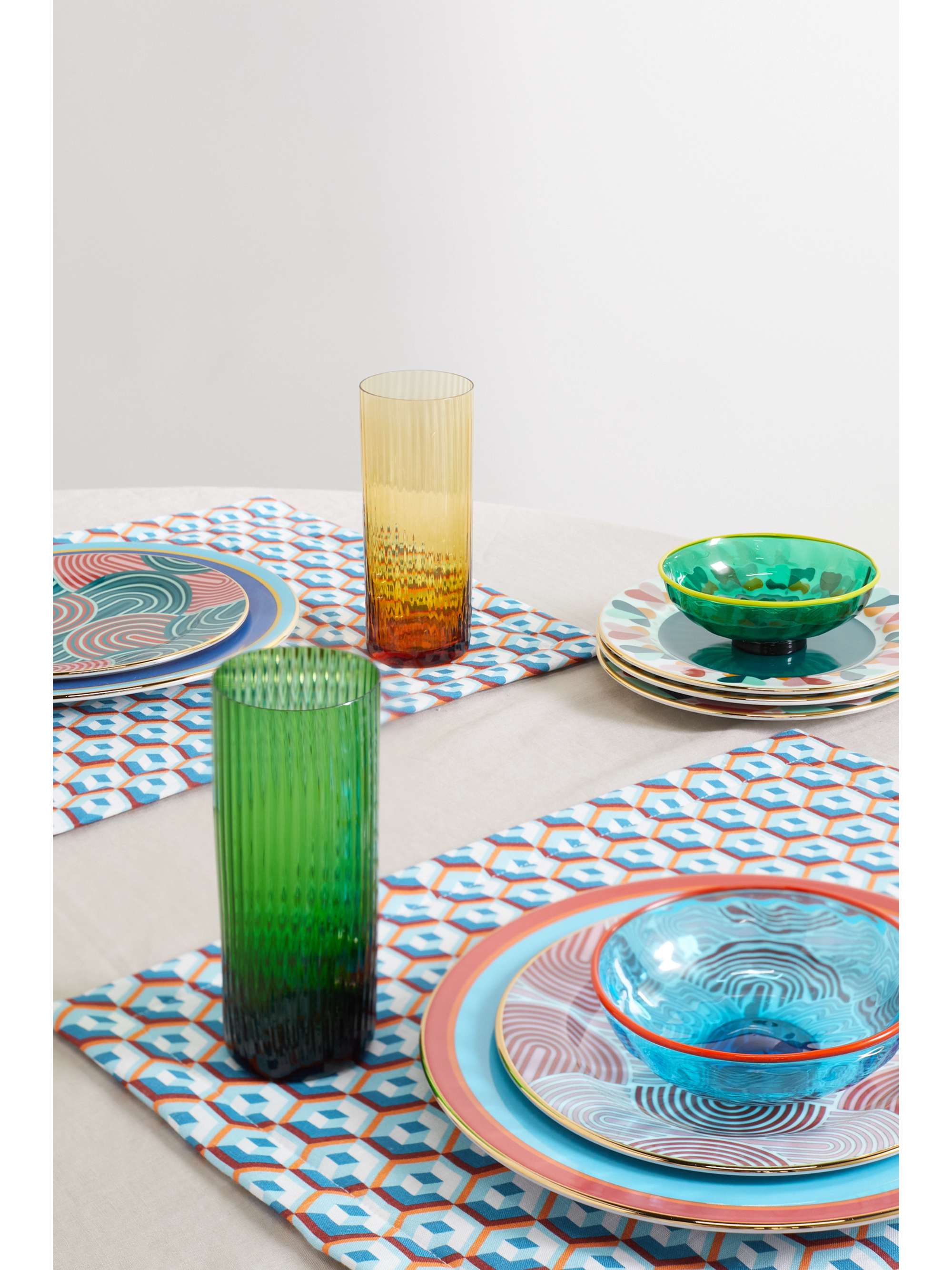 LA DOUBLEJ Set of two linen placemats